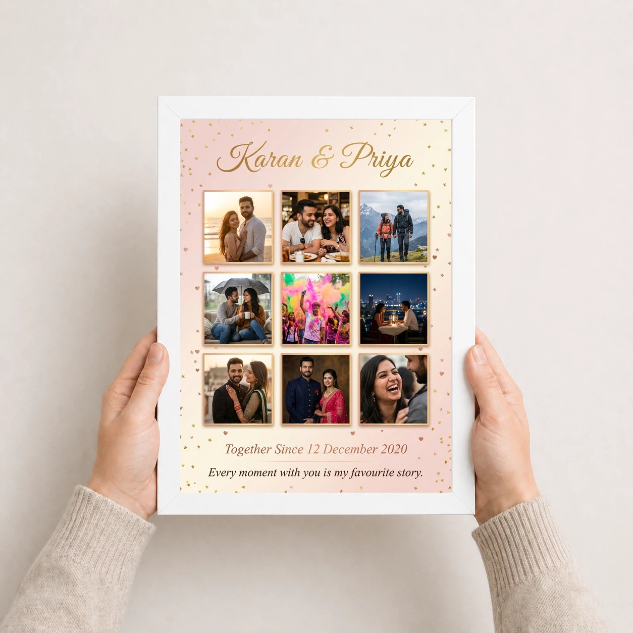 Couple Collage Photo Frames Romantic Love Memories Together Photo Frame, view 7