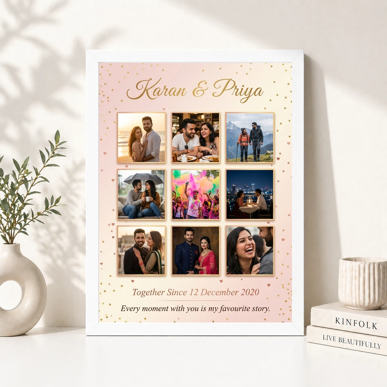 Couple Collage Photo Frames Romantic Love Memories Together Photo Frame, view 8