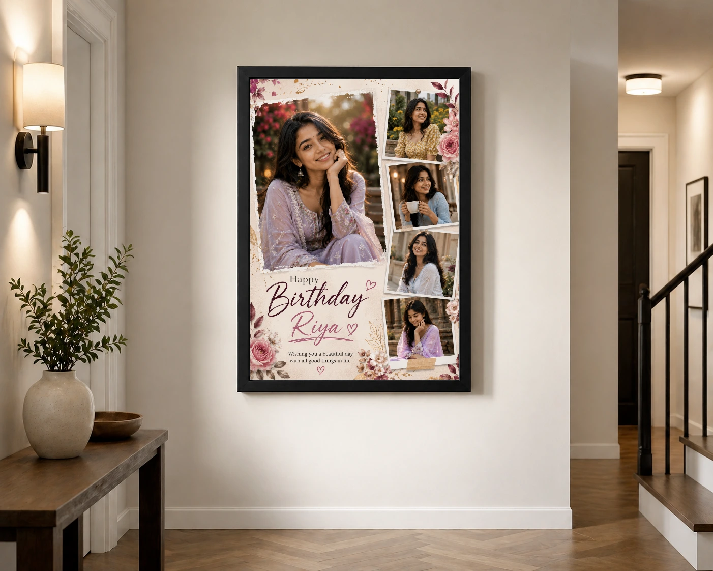 Custom Birthday Gift Photo Frame, view 2