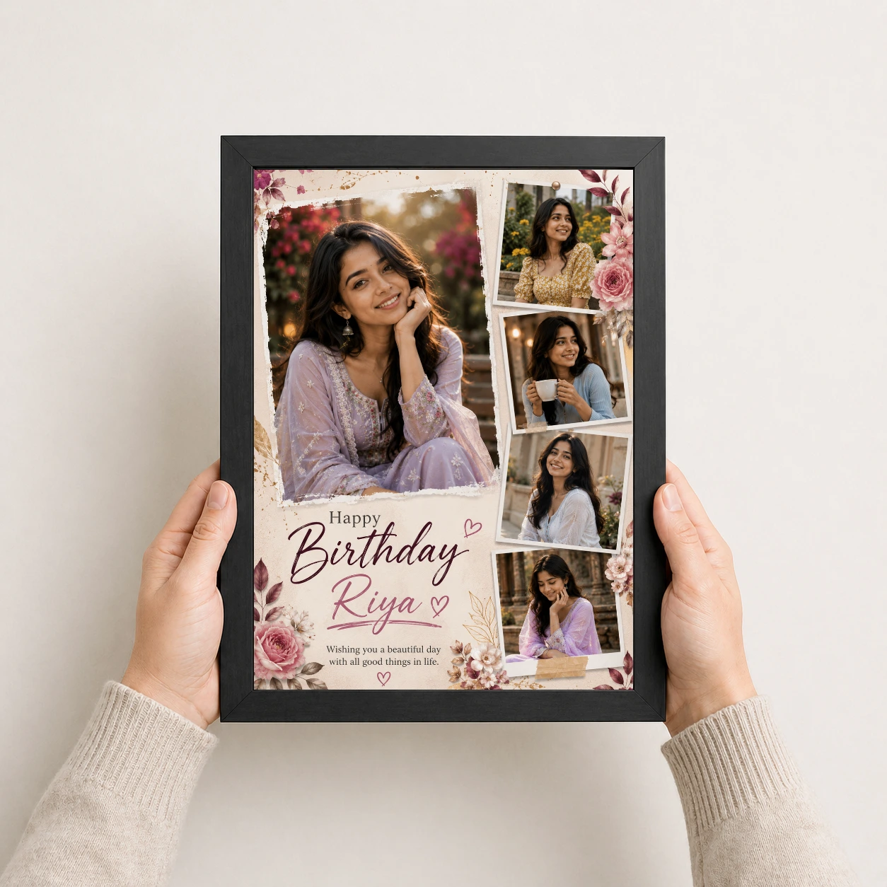Custom Birthday Gift Photo Frame, view 3