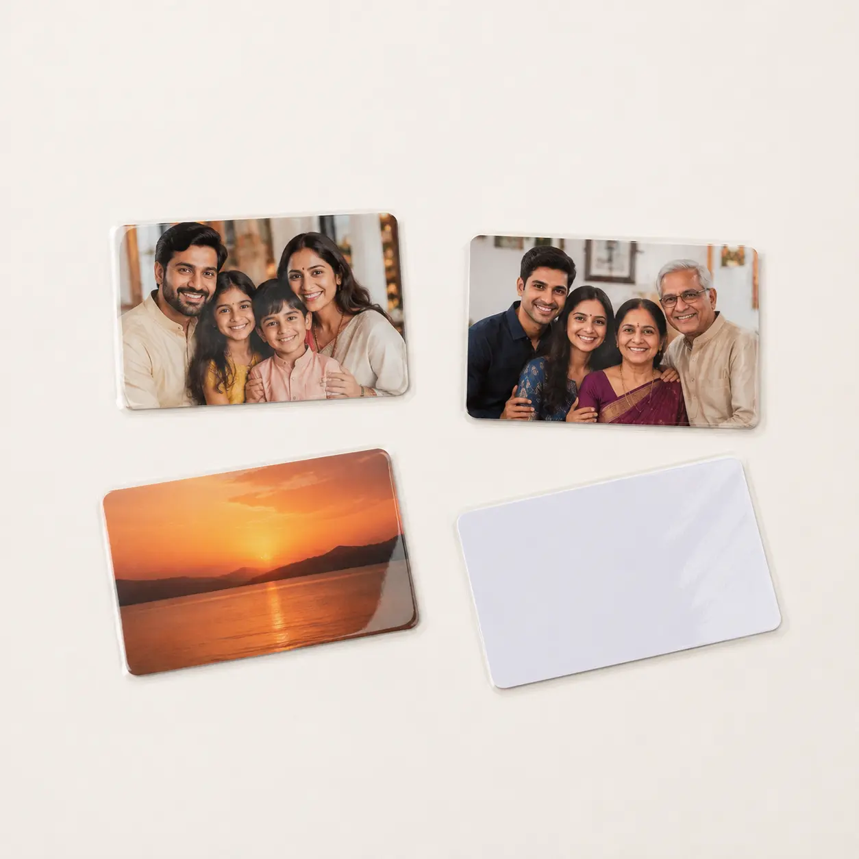 Custom Laminated Wallet Photo Cards Online, view 2