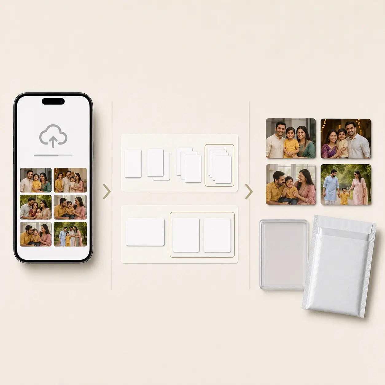 Custom Laminated Wallet Photo Cards Online, view 4