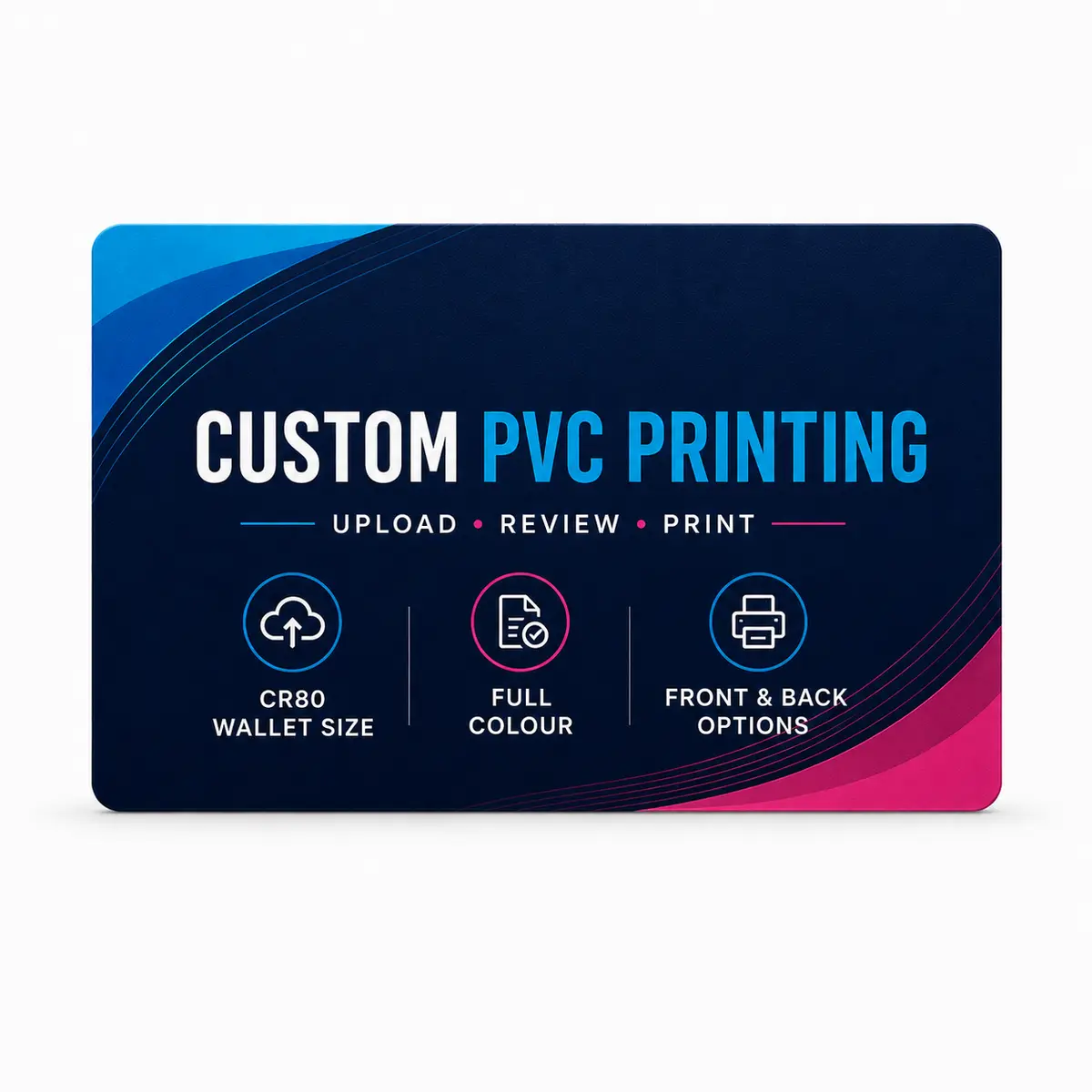 Custom PVC Card Printing Online, view 2
