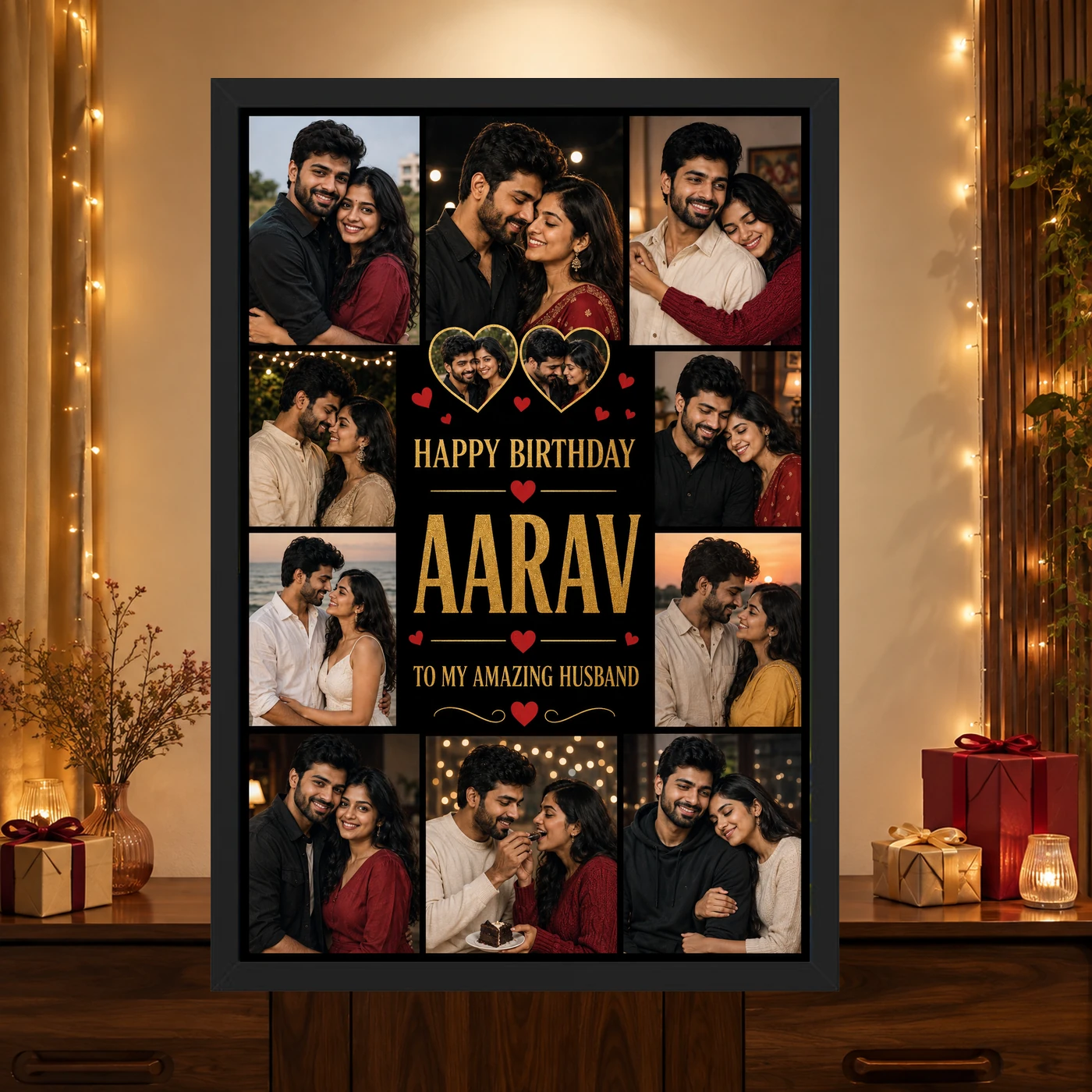 Customized Birthday Frame for Husband, view 4