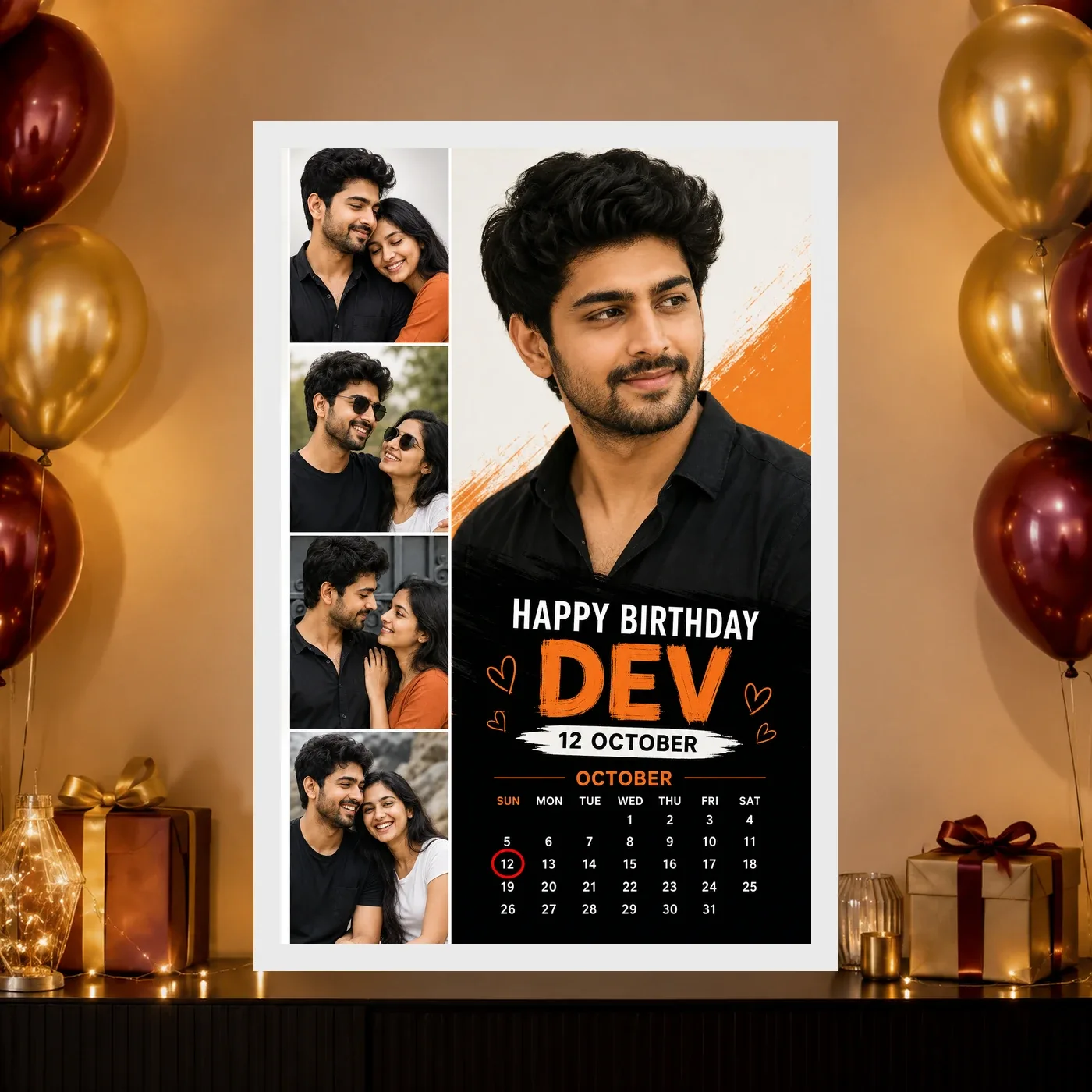 Customized Boyfriend Birthday Frame with Photo, view 10