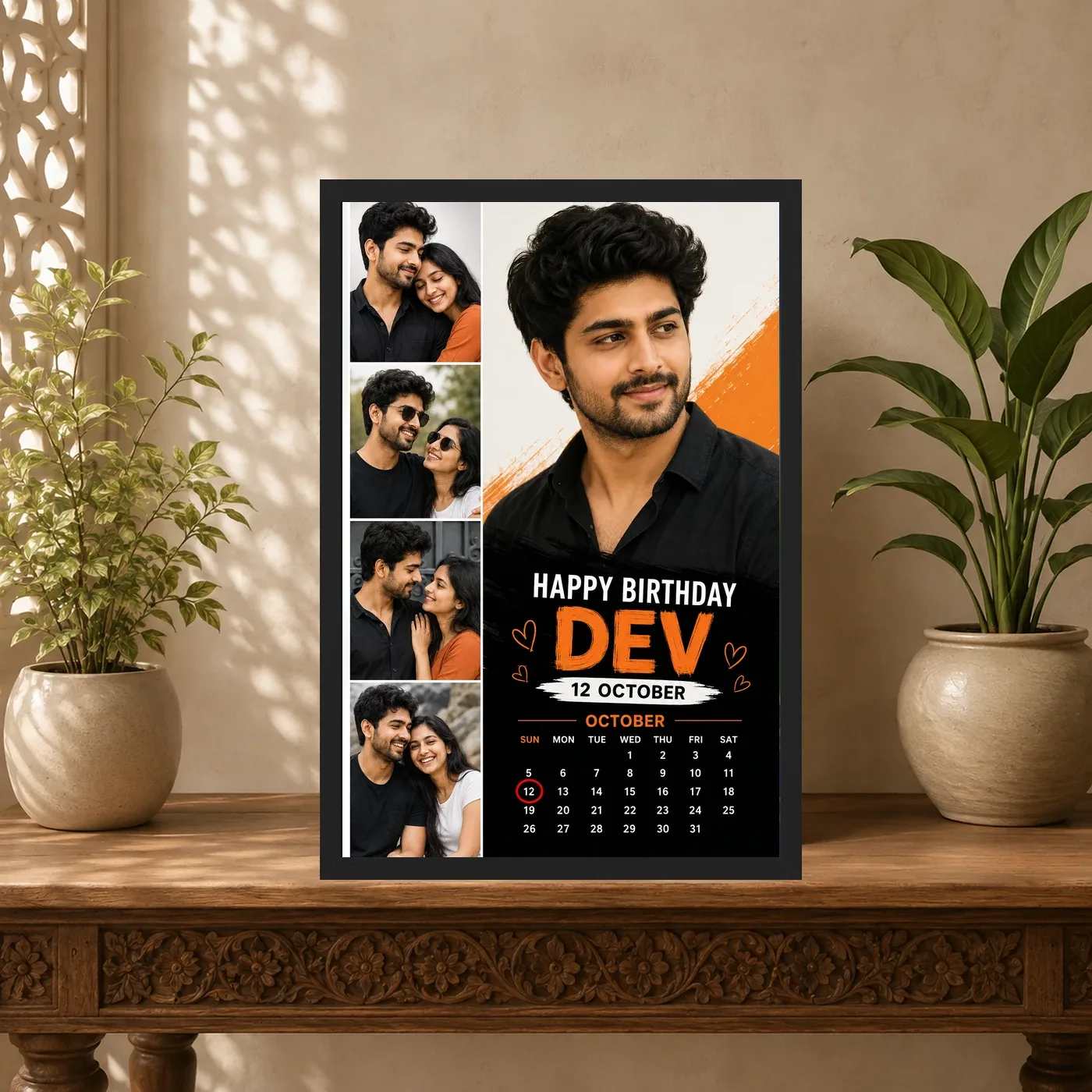 Customized Boyfriend Birthday Frame with Photo, view 5