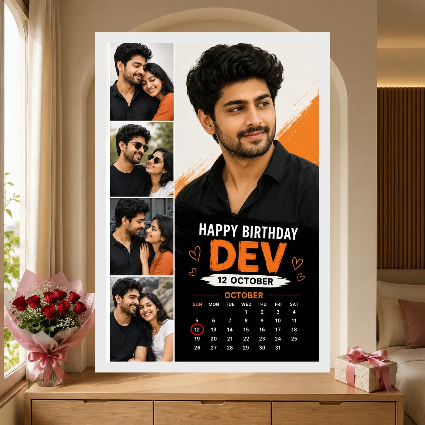 Customized Boyfriend Birthday Frame with Photo, view 6