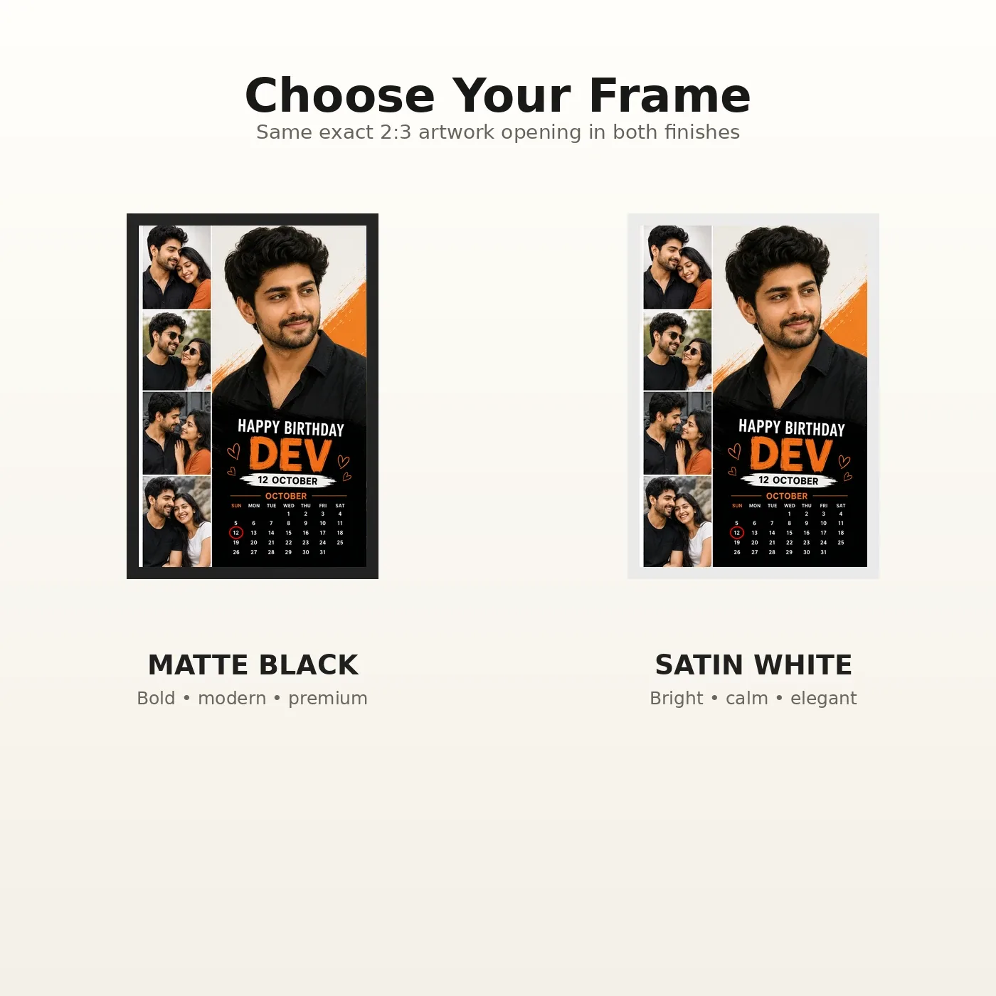 Customized Boyfriend Birthday Frame with Photo, view 7