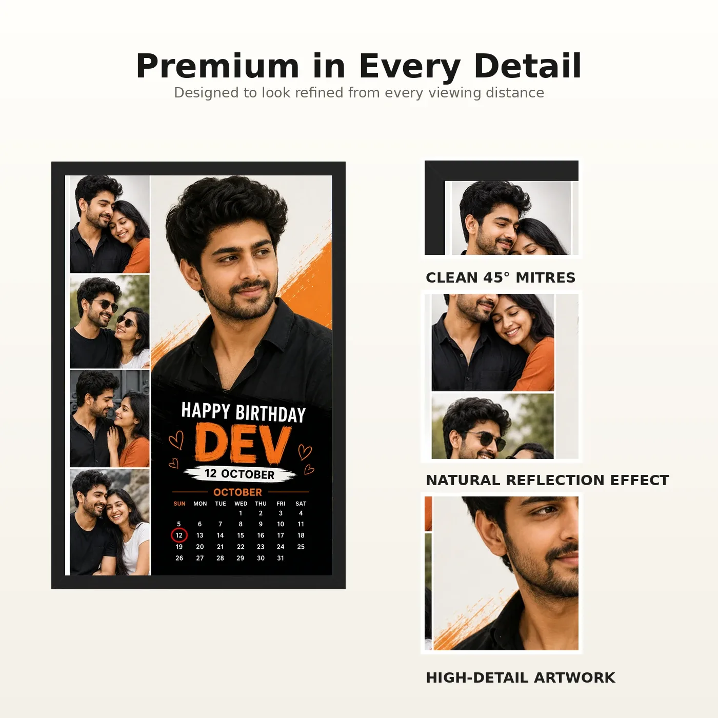 Customized Boyfriend Birthday Frame with Photo, view 9