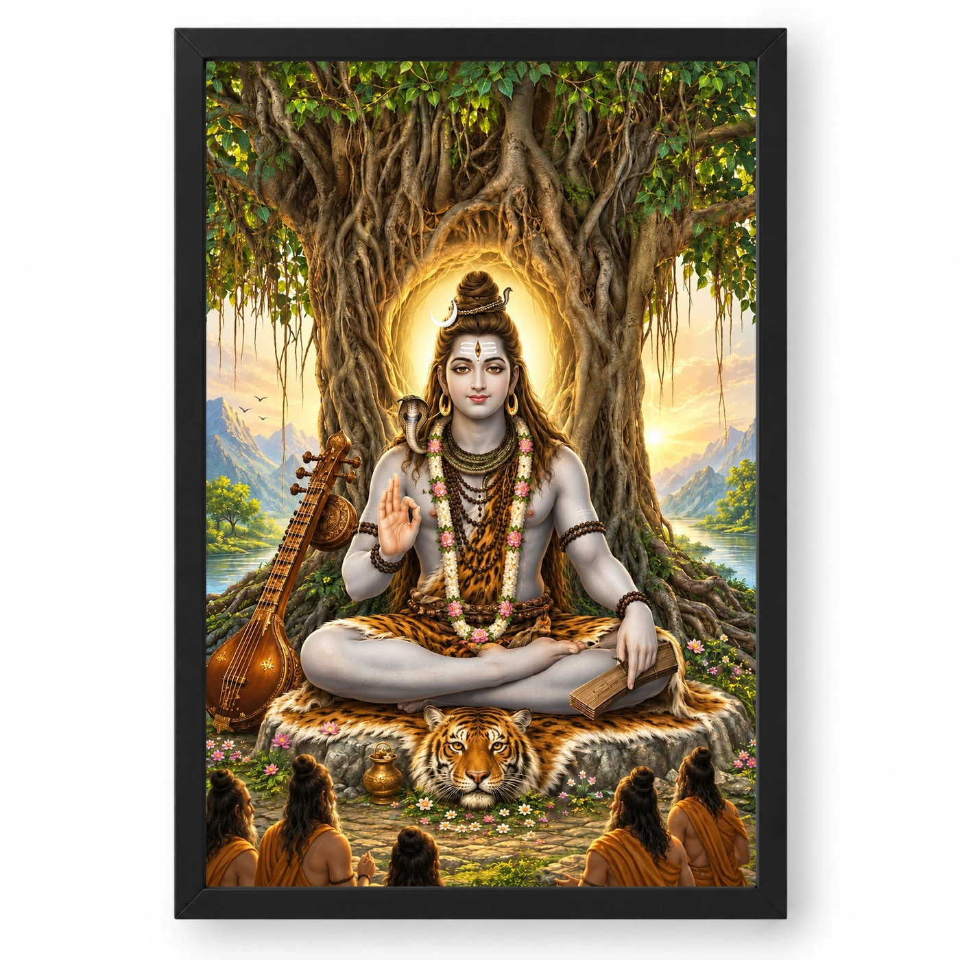 Dakshinamurthy Banyan Wisdom Photo Frame