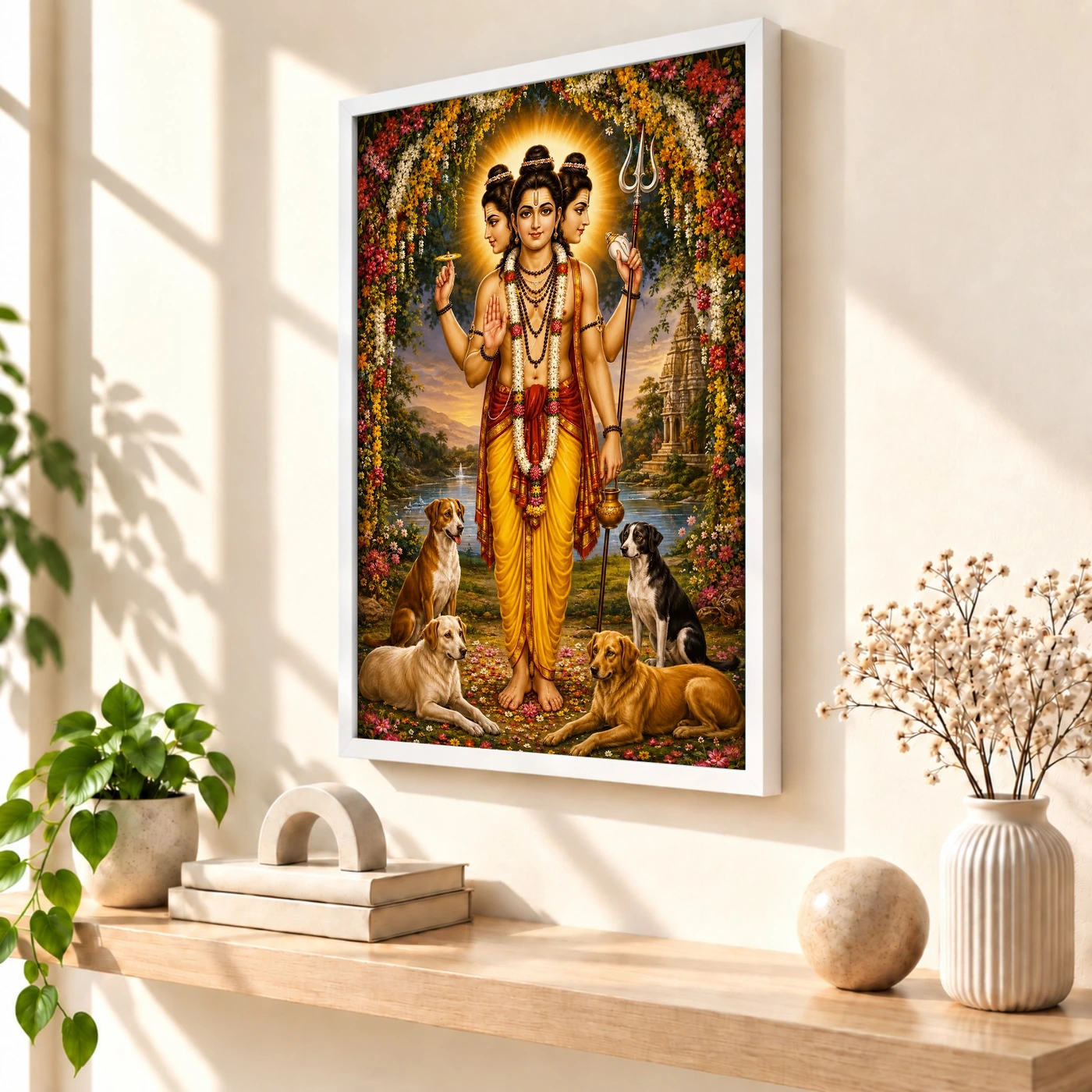 Dattatreya Grand Festival Flower Decoration Photo Frame, view 7