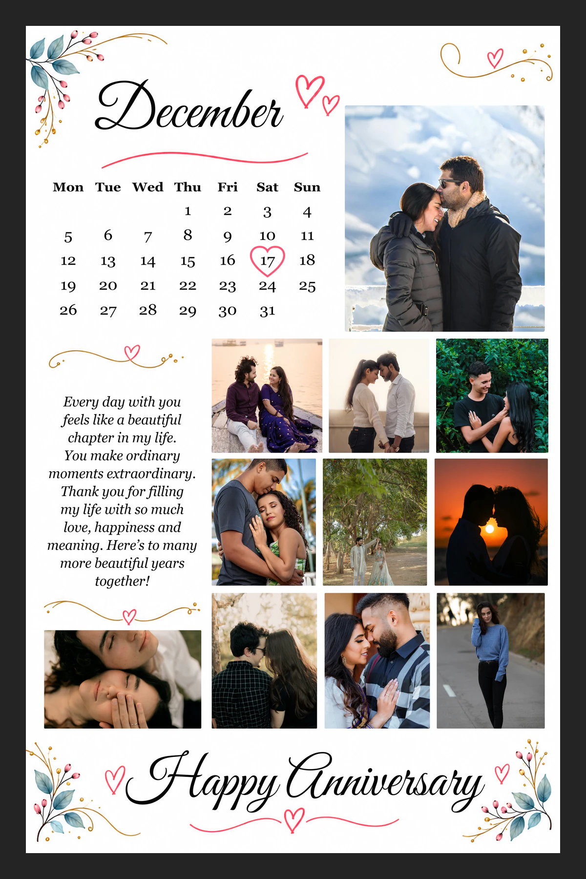 Temp 12 - December Anniversary Memories