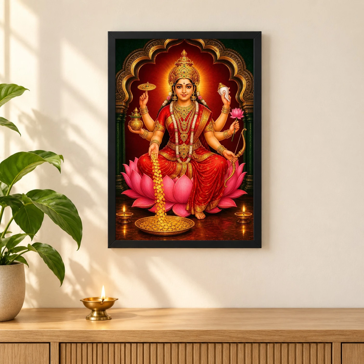Dhana Lakshmi — Goddess of Wealth Frame, view 3