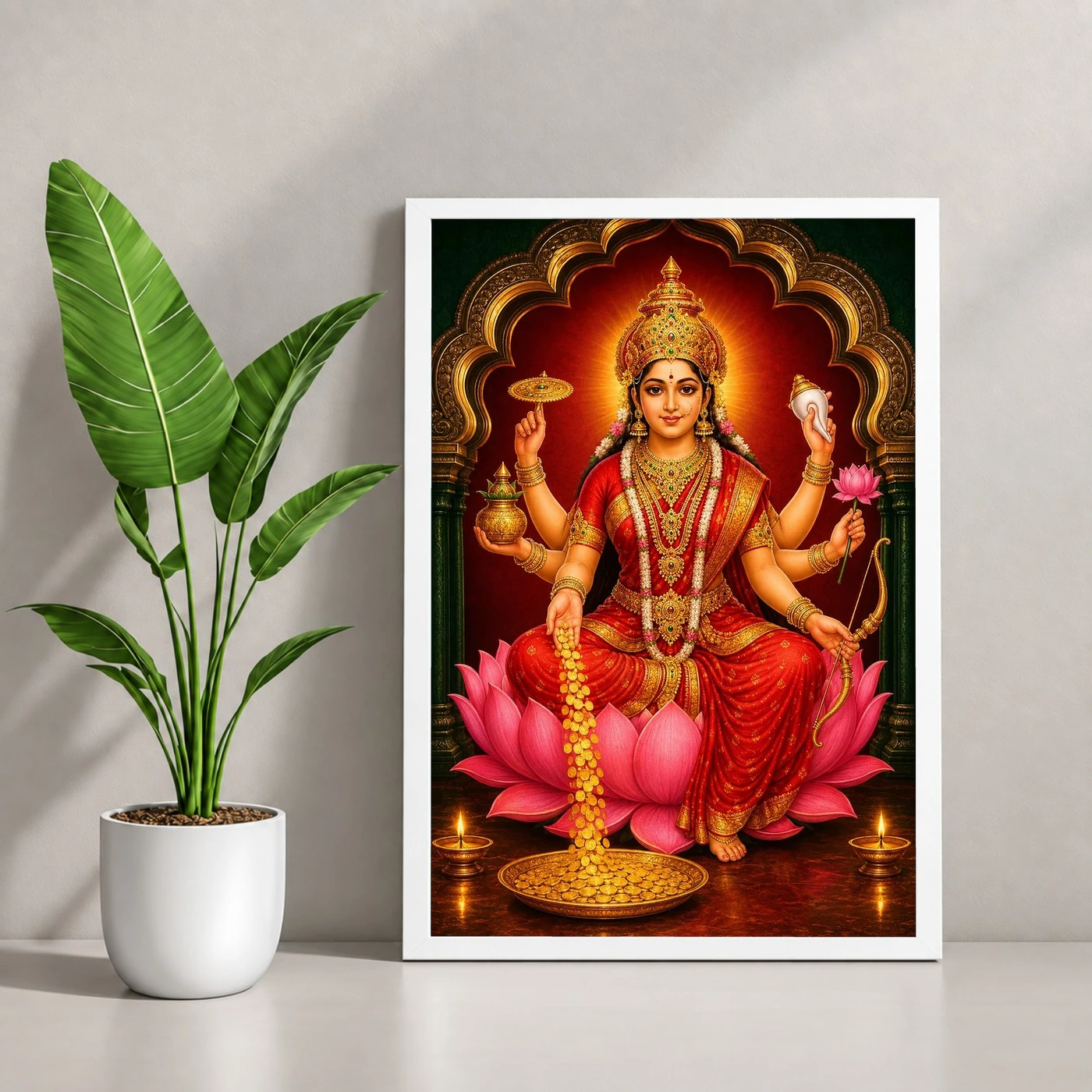Dhana Lakshmi — Goddess of Wealth Frame, view 4