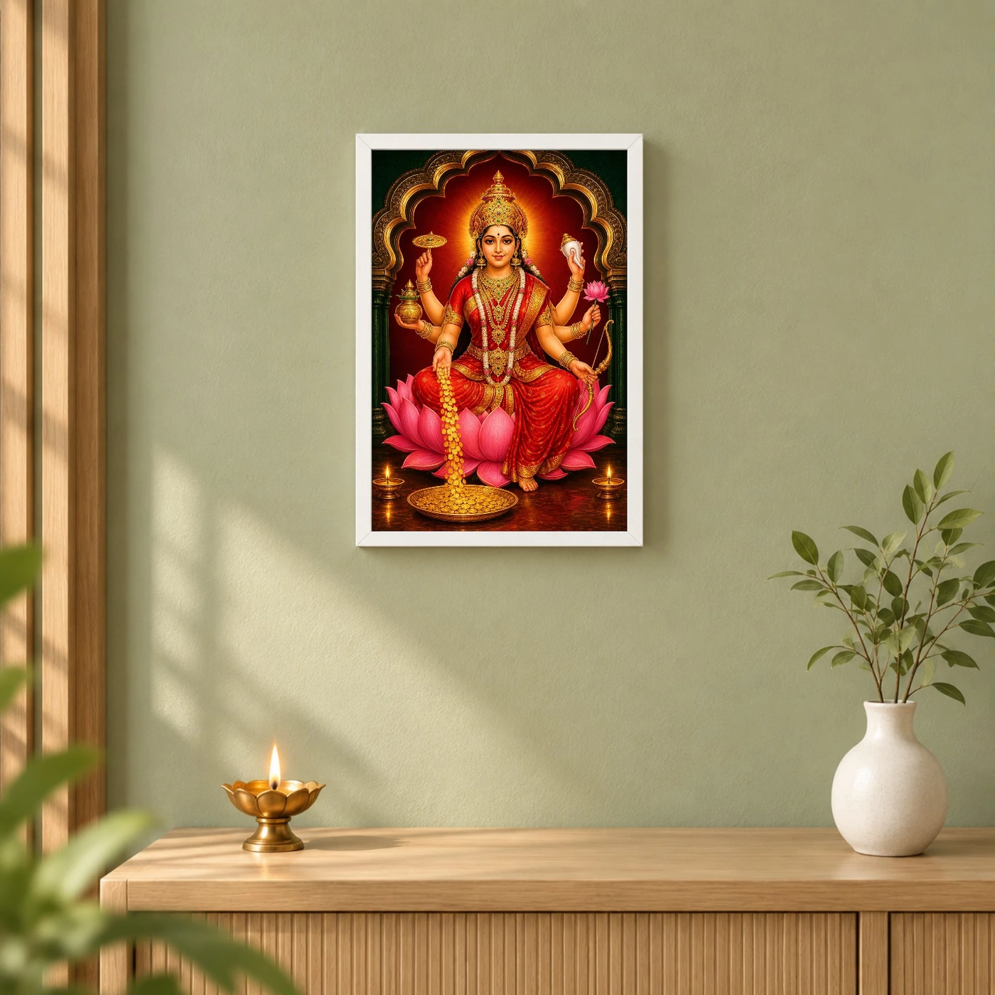 Dhana Lakshmi — Goddess of Wealth Frame, view 6