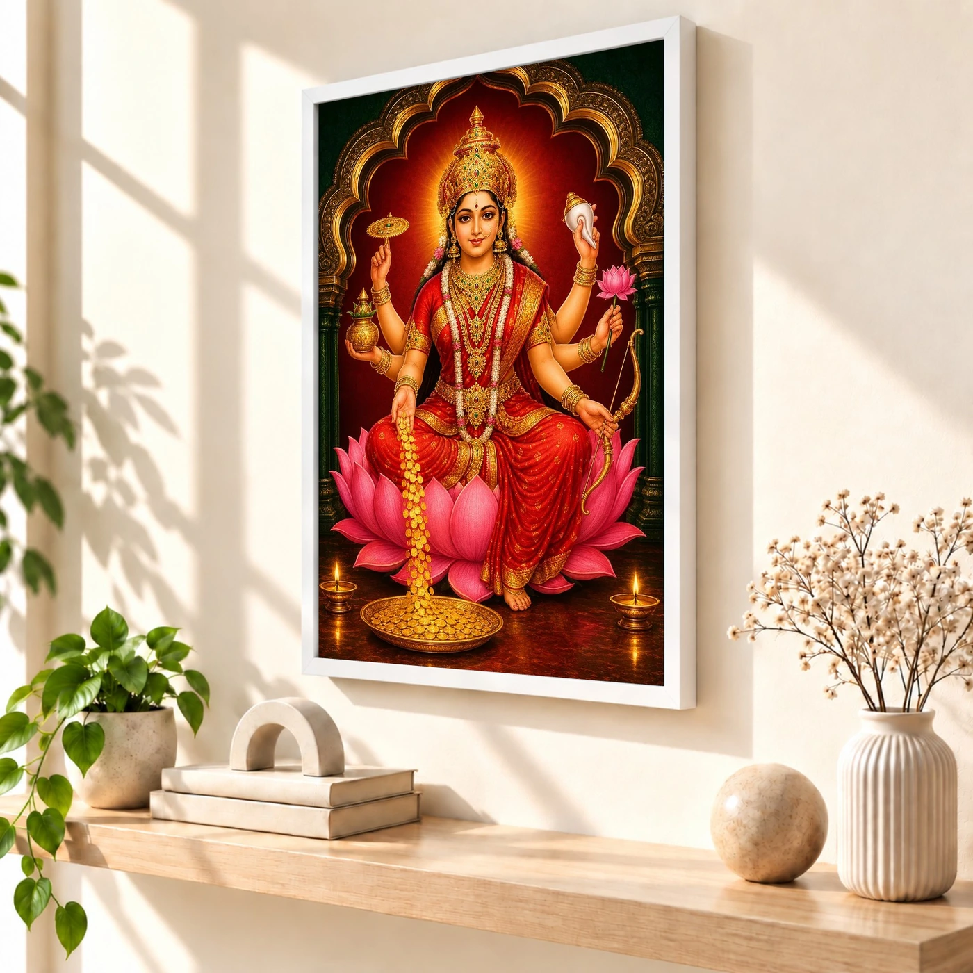 Dhana Lakshmi — Goddess of Wealth Frame, view 7