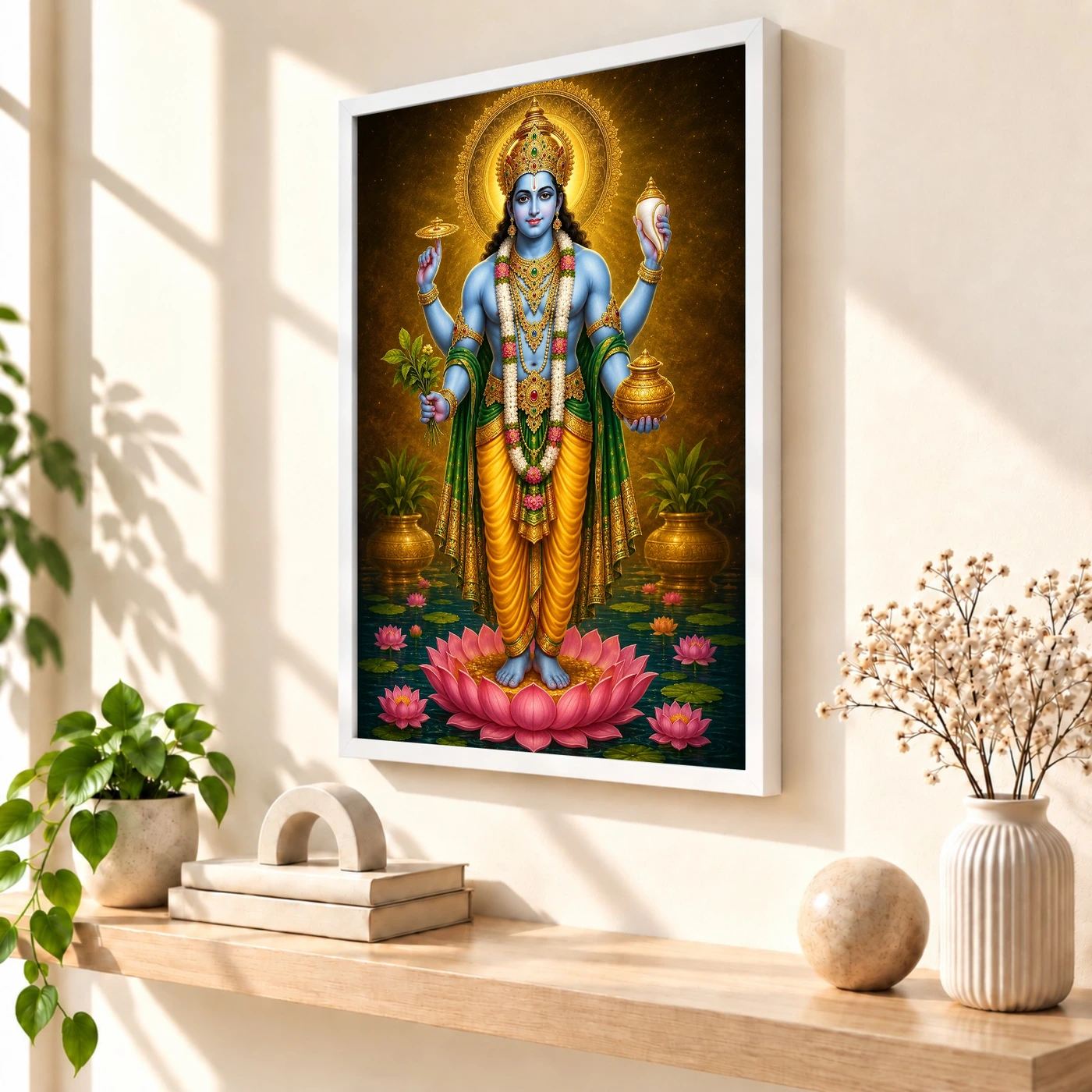 Dhanvantari Royal Jewel-Toned Portrait Photo Frame, view 7