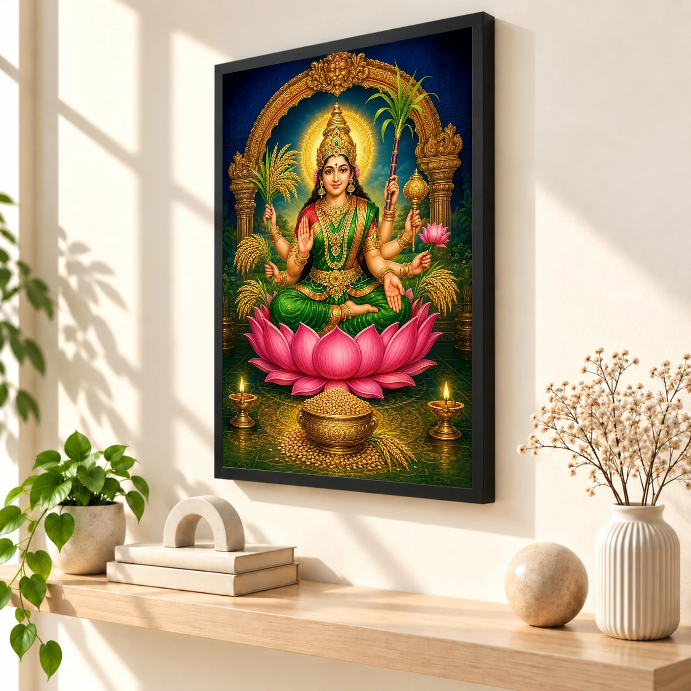Dhanya Lakshmi — Goddess of Grain & Prosperity Frame, view 2