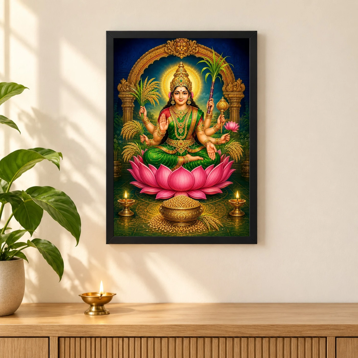 Dhanya Lakshmi — Goddess of Grain & Prosperity Frame, view 3