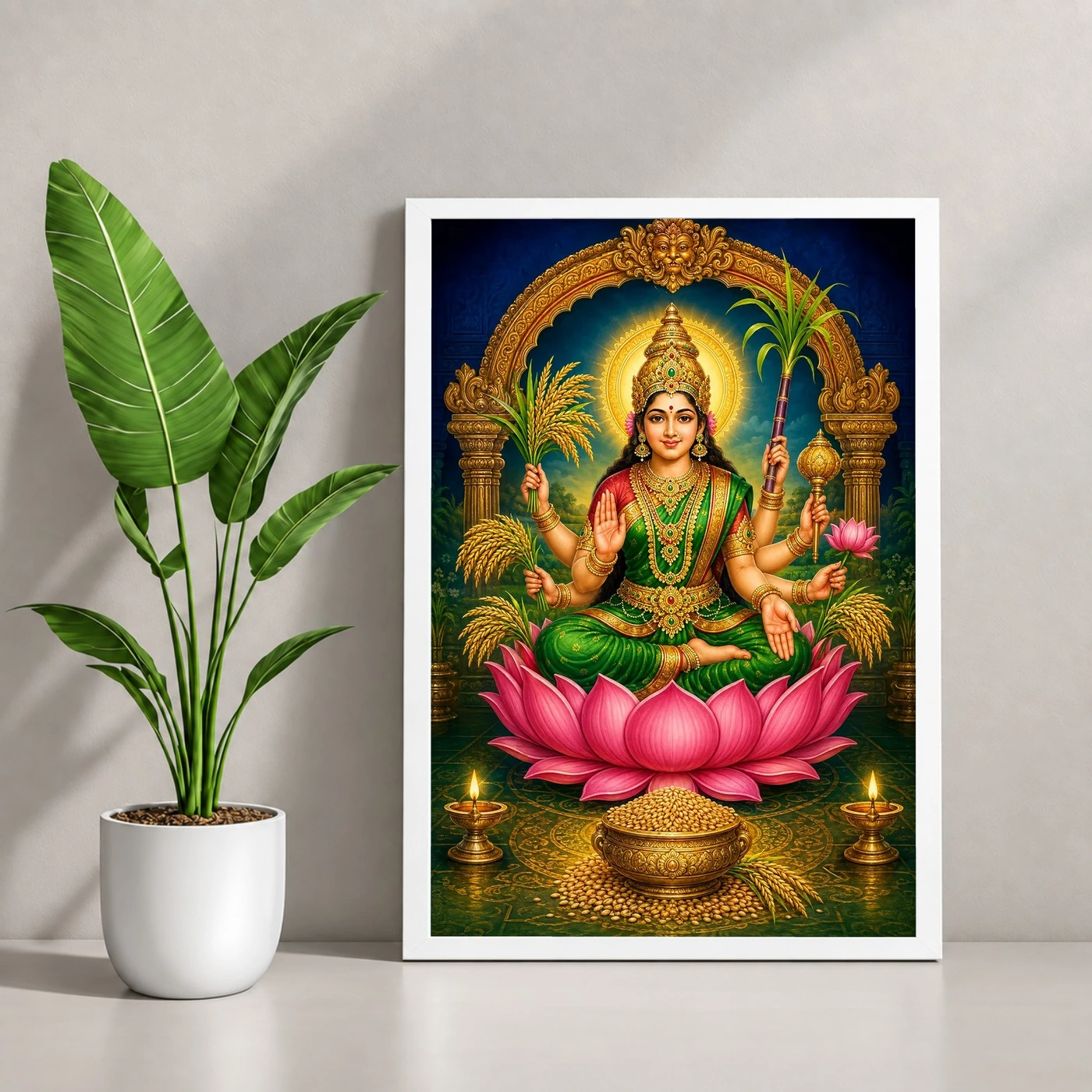 Dhanya Lakshmi — Goddess of Grain & Prosperity Frame, view 4