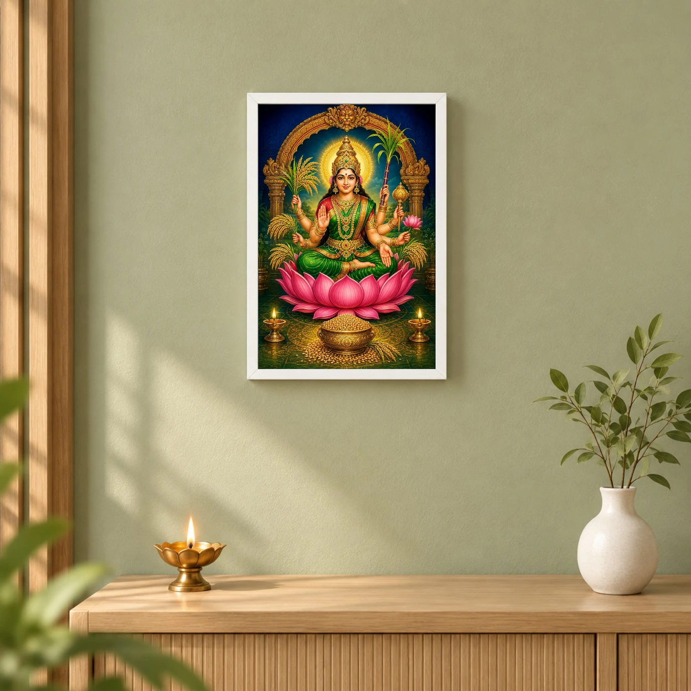 Dhanya Lakshmi — Goddess of Grain & Prosperity Frame, view 6