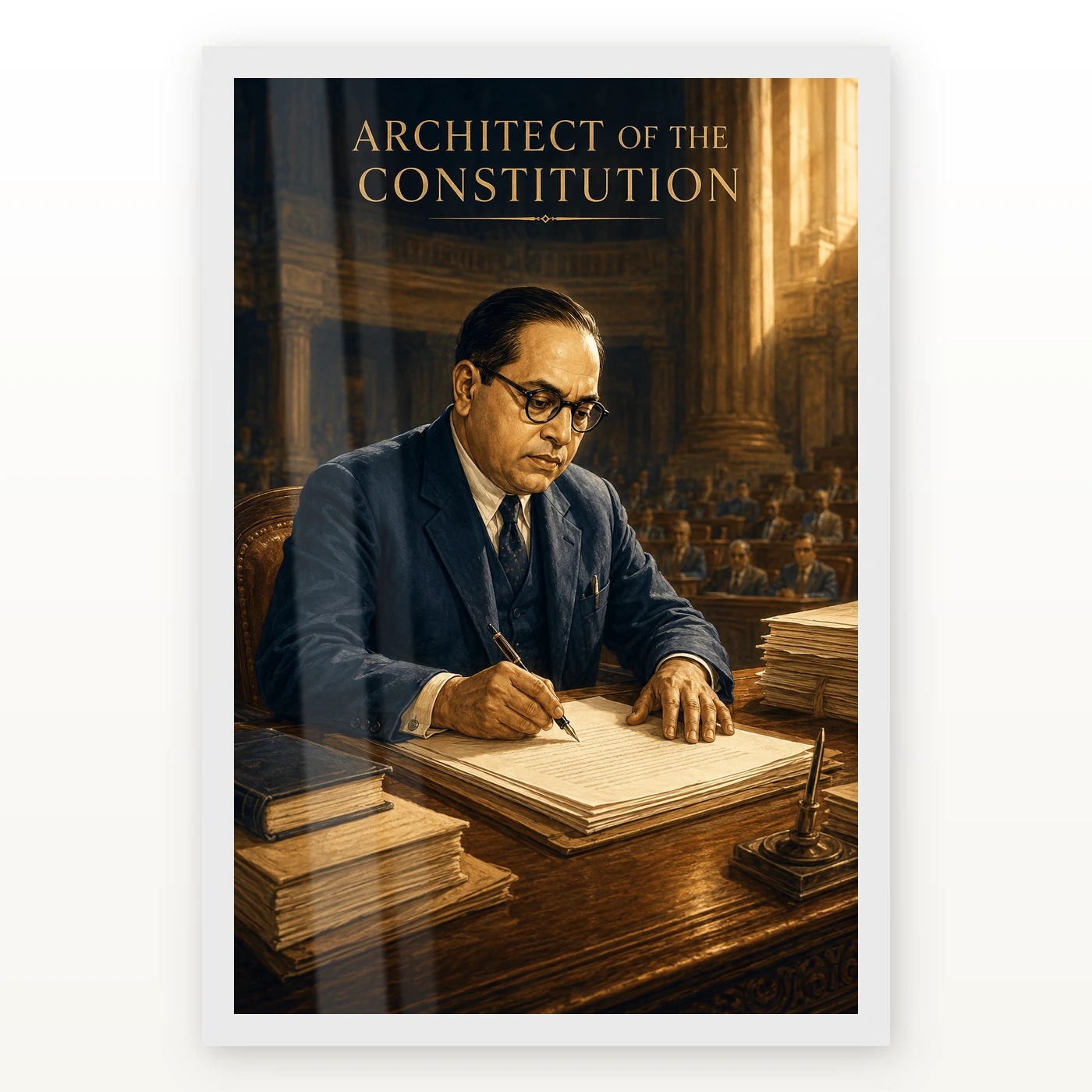 Dr. B. R. Ambedkar Architect of Constitution Photo Frame, view 2