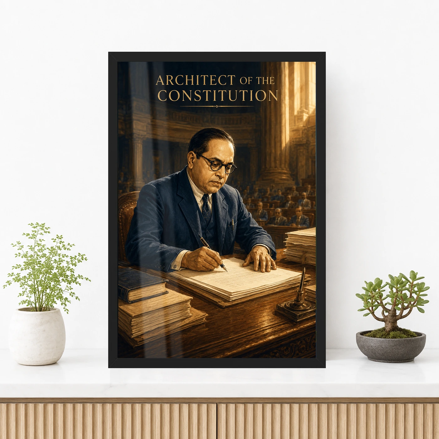 Dr. B. R. Ambedkar Architect of Constitution Photo Frame, view 3