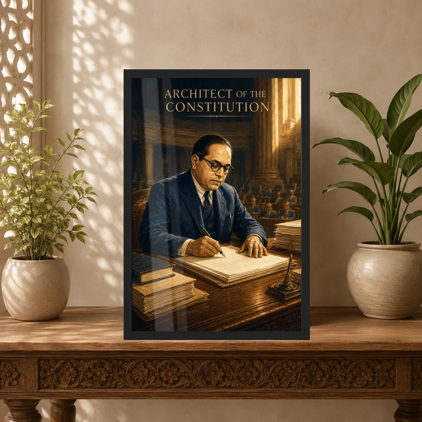 Dr. B. R. Ambedkar Architect of Constitution Photo Frame, view 5