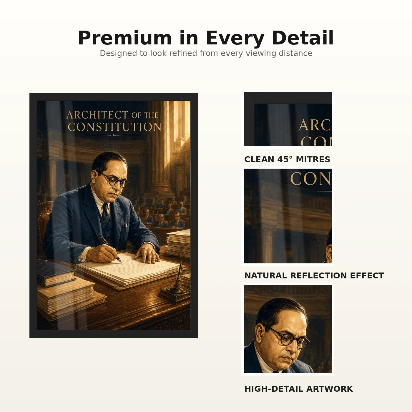 Dr. B. R. Ambedkar Architect of Constitution Photo Frame, view 9