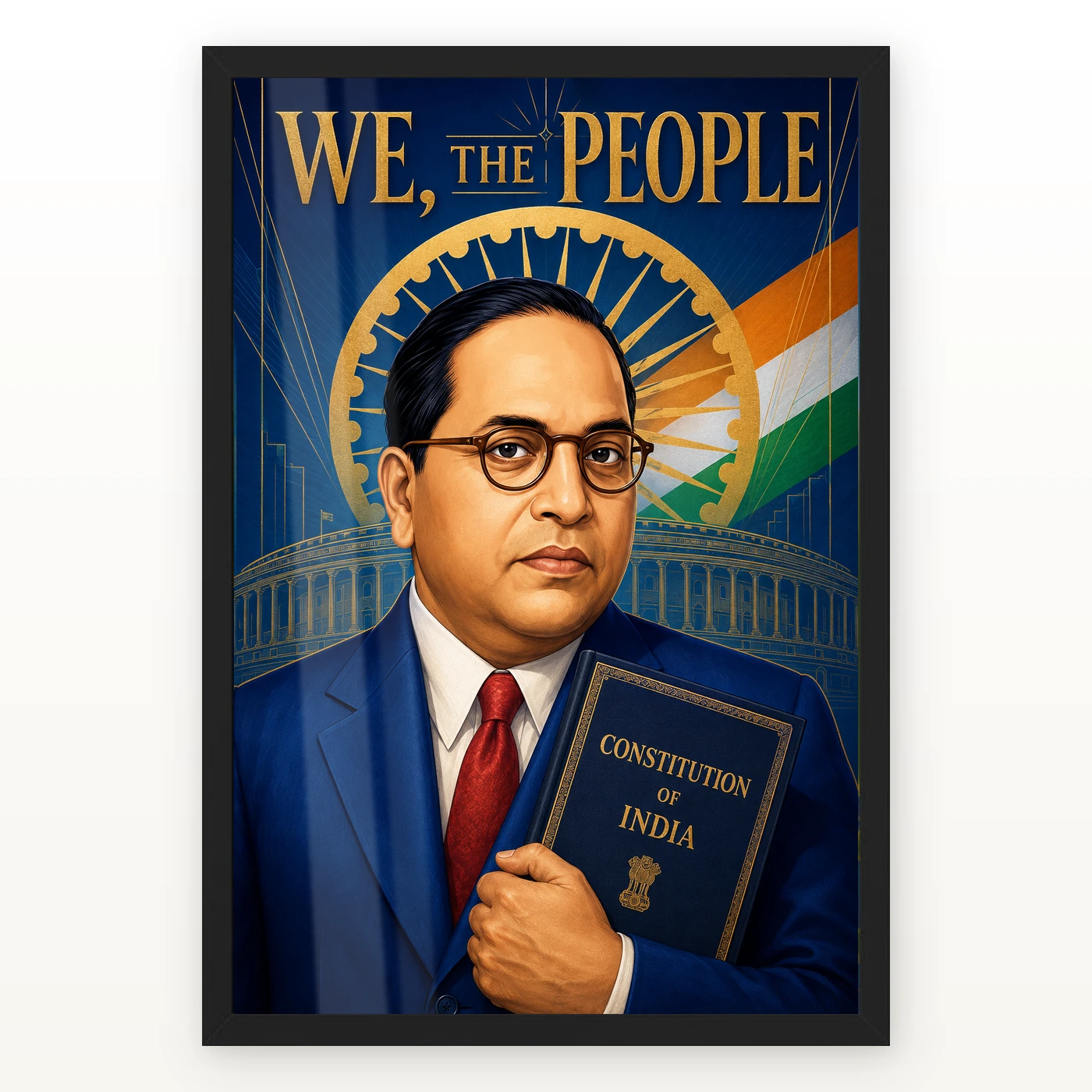 Dr. B. R. Ambedkar Constitution Portrait Photo Frame