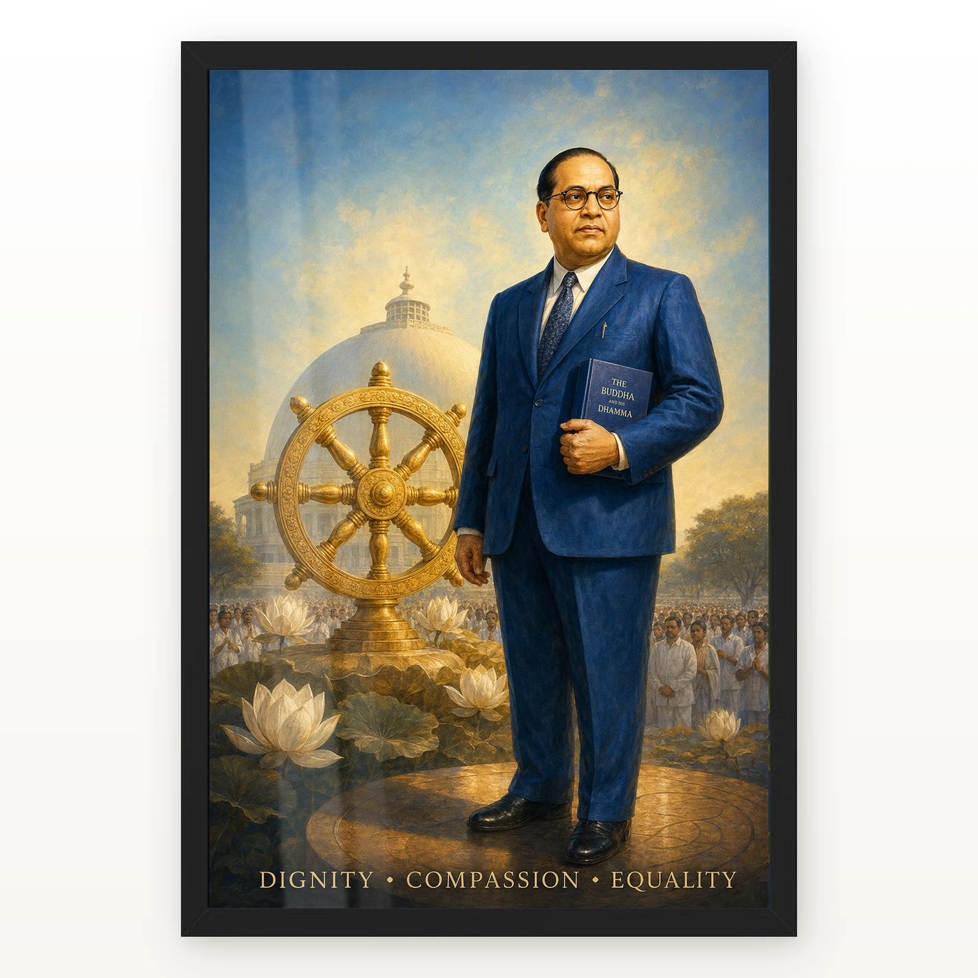 Dr. B. R. Ambedkar Dhamma Equality Photo Frame