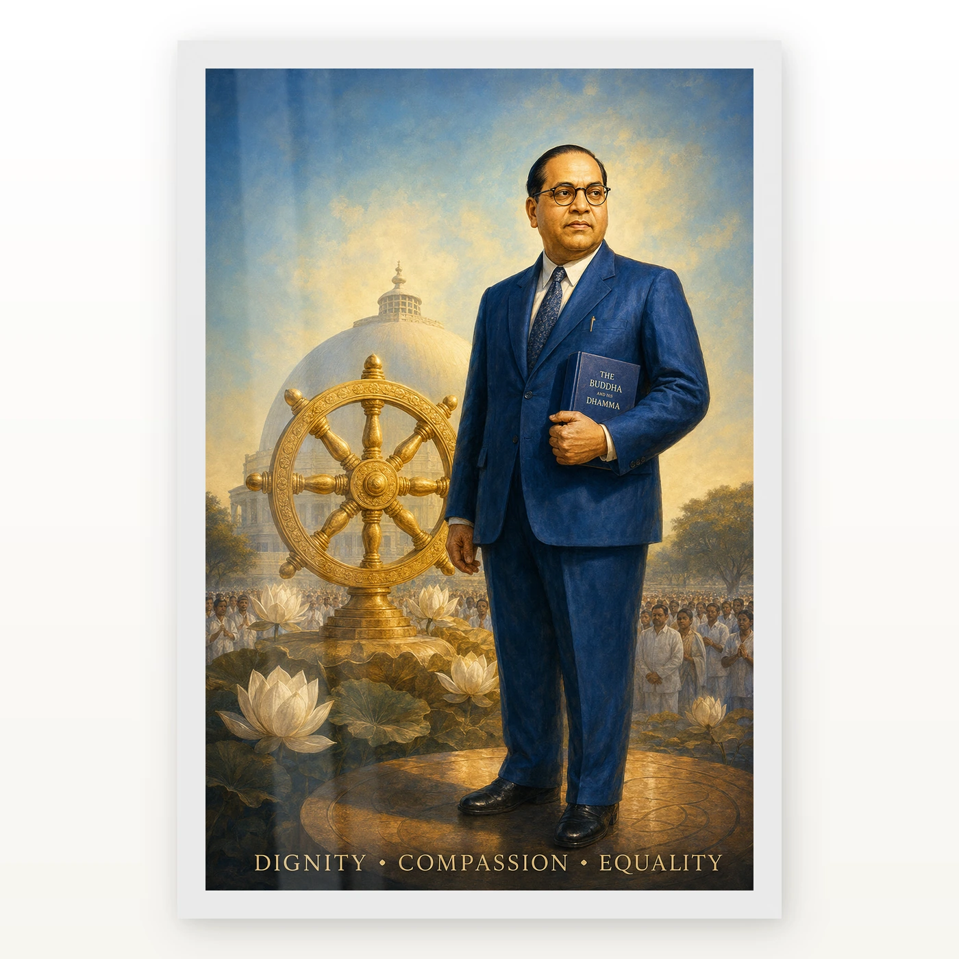 Dr. B. R. Ambedkar Dhamma Equality Photo Frame, view 2