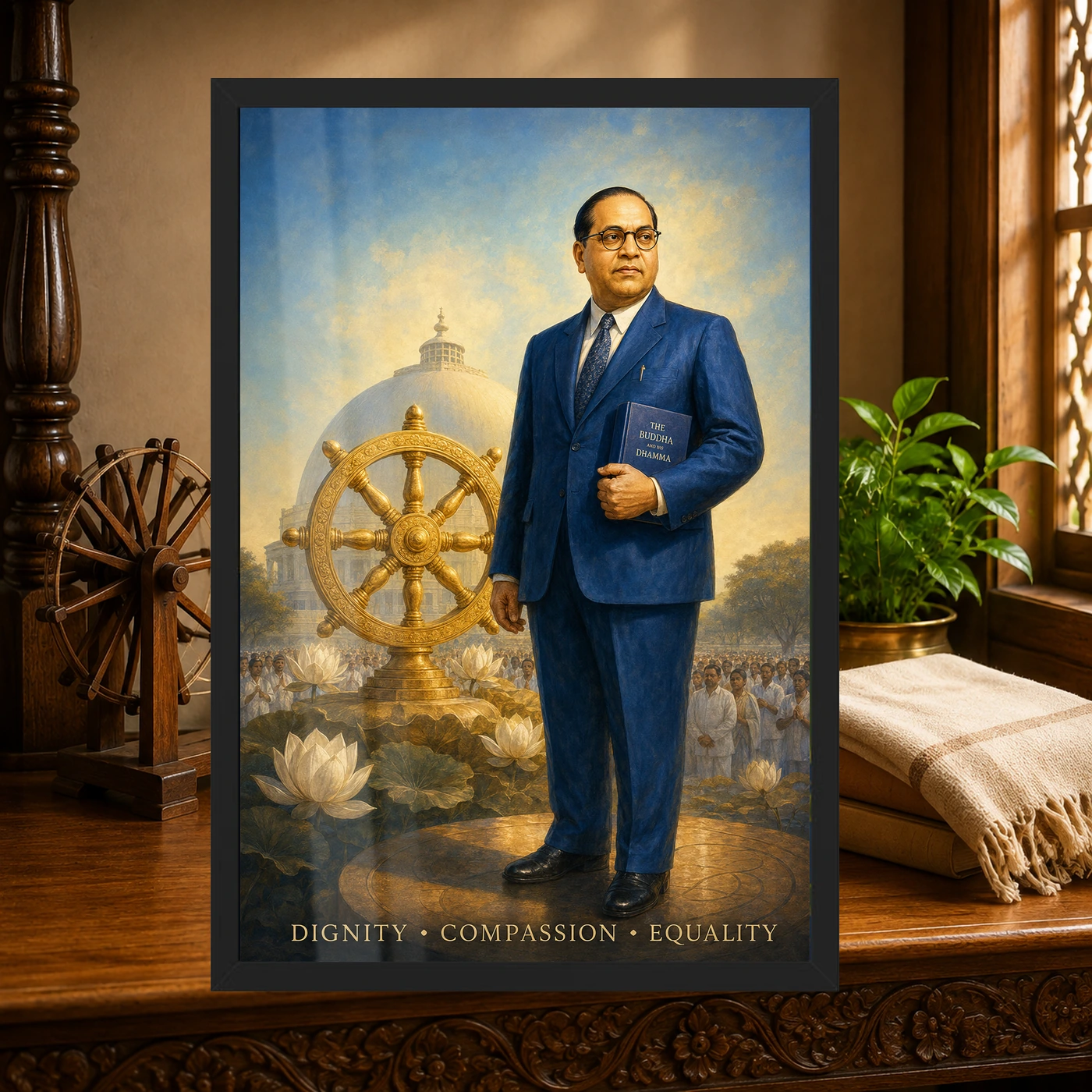 Dr. B. R. Ambedkar Dhamma Equality Photo Frame, view 4