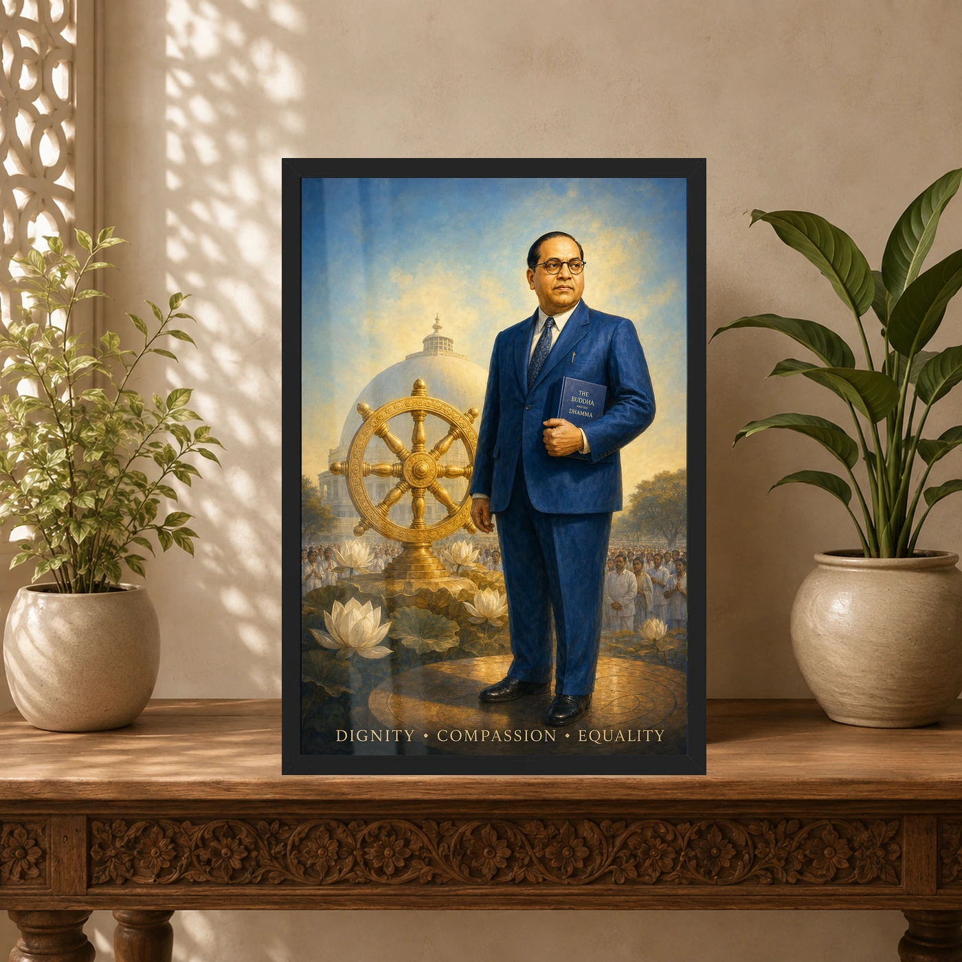 Dr. B. R. Ambedkar Dhamma Equality Photo Frame, view 5