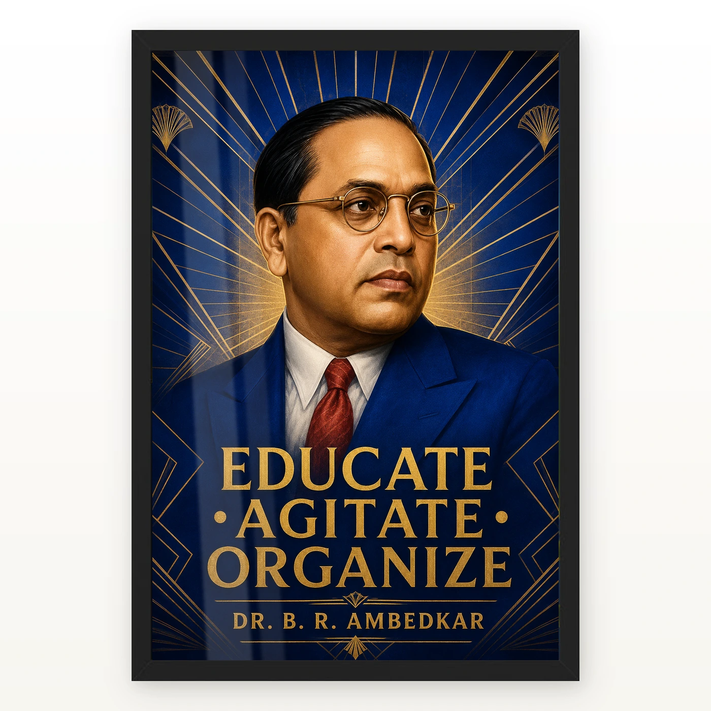 Dr. B. R. Ambedkar Educate Agitate Organize Photo Frame