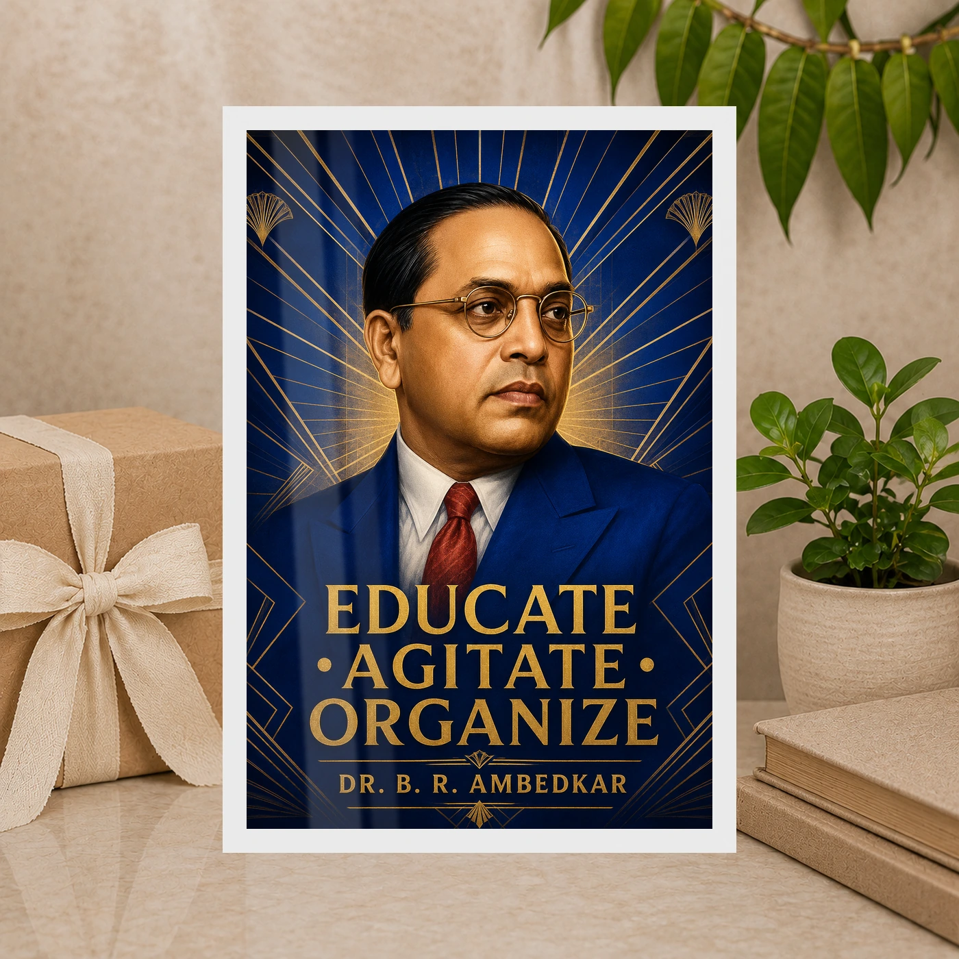 Dr. B. R. Ambedkar Educate Agitate Organize Photo Frame, view 10