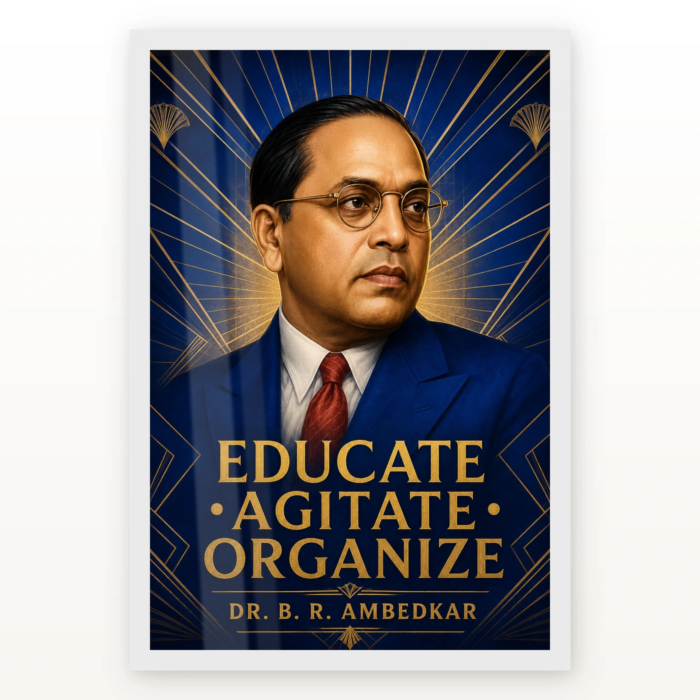 Dr. B. R. Ambedkar Educate Agitate Organize Photo Frame, view 2