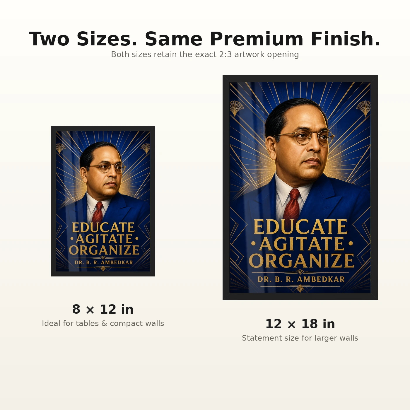 Dr. B. R. Ambedkar Educate Agitate Organize Photo Frame, view 8