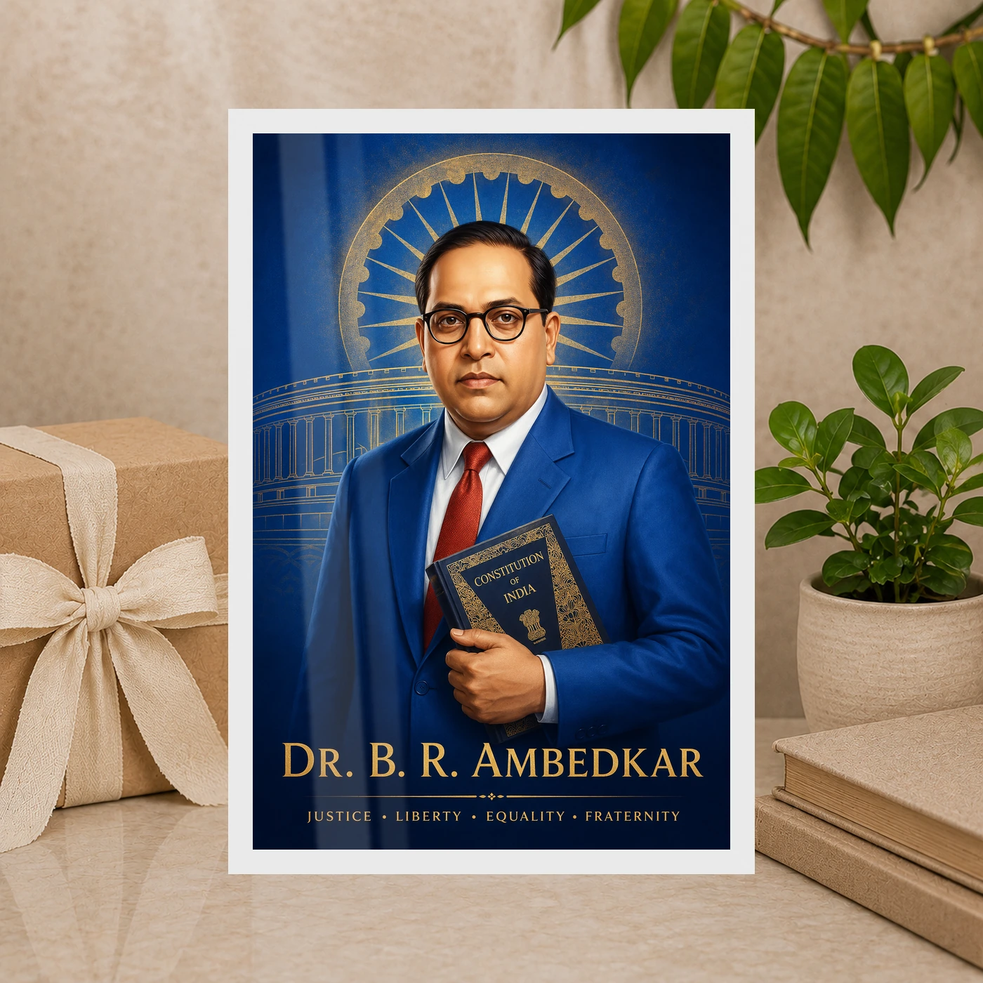 Dr. B. R. Ambedkar Justice Liberty Equality Photo Frame, view 10