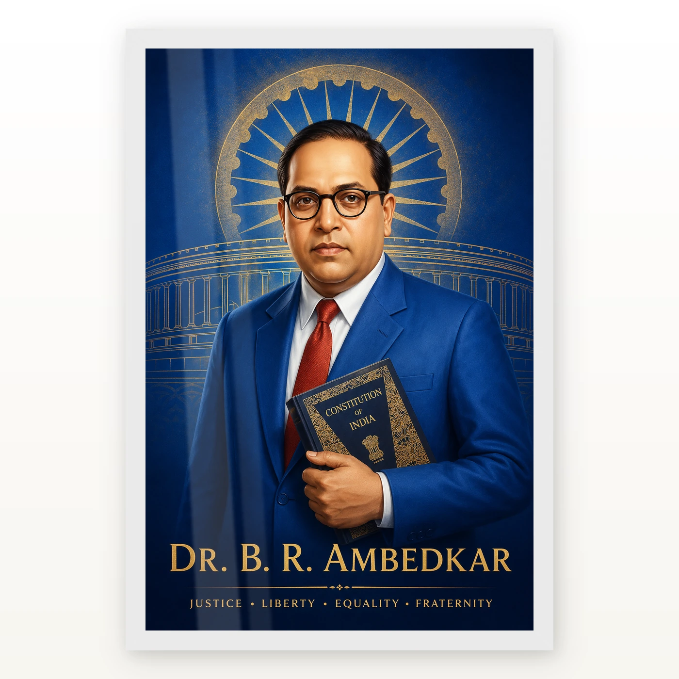 Dr. B. R. Ambedkar Justice Liberty Equality Photo Frame, view 2