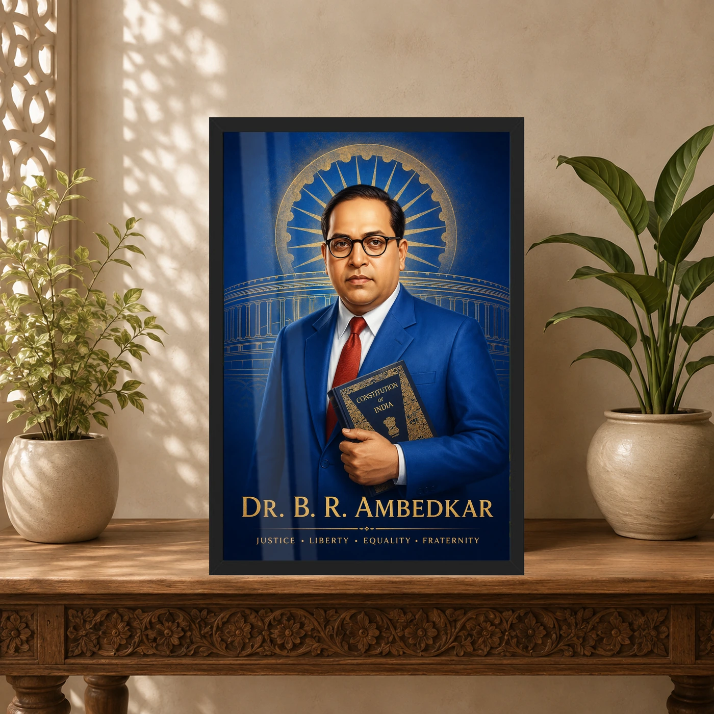 Dr. B. R. Ambedkar Justice Liberty Equality Photo Frame, view 5
