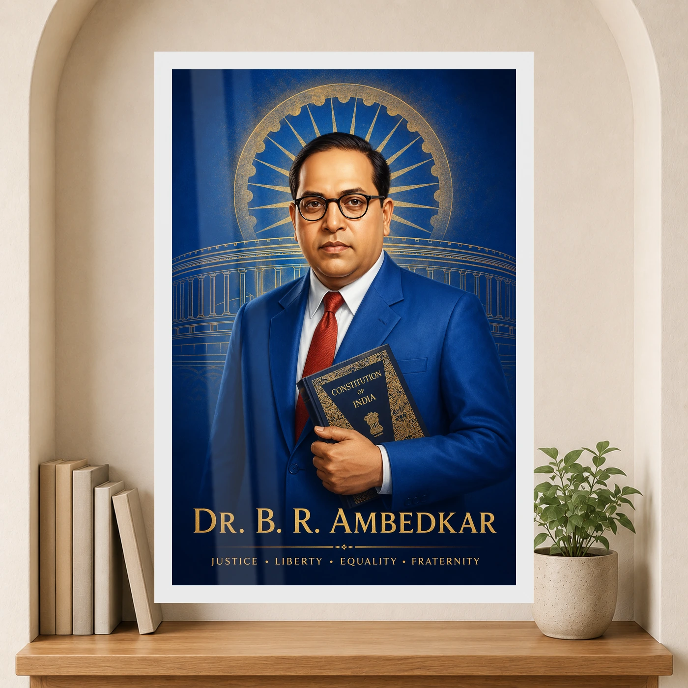 Dr. B. R. Ambedkar Justice Liberty Equality Photo Frame, view 6