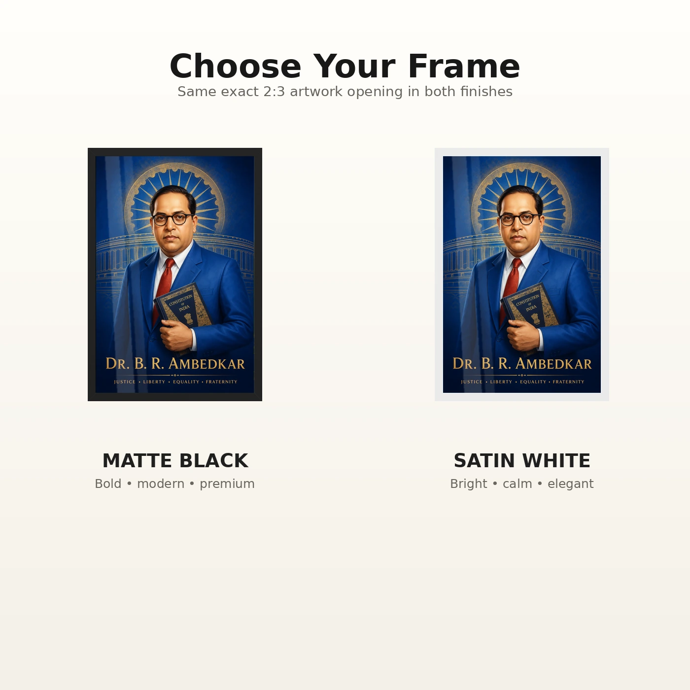 Dr. B. R. Ambedkar Justice Liberty Equality Photo Frame, view 7