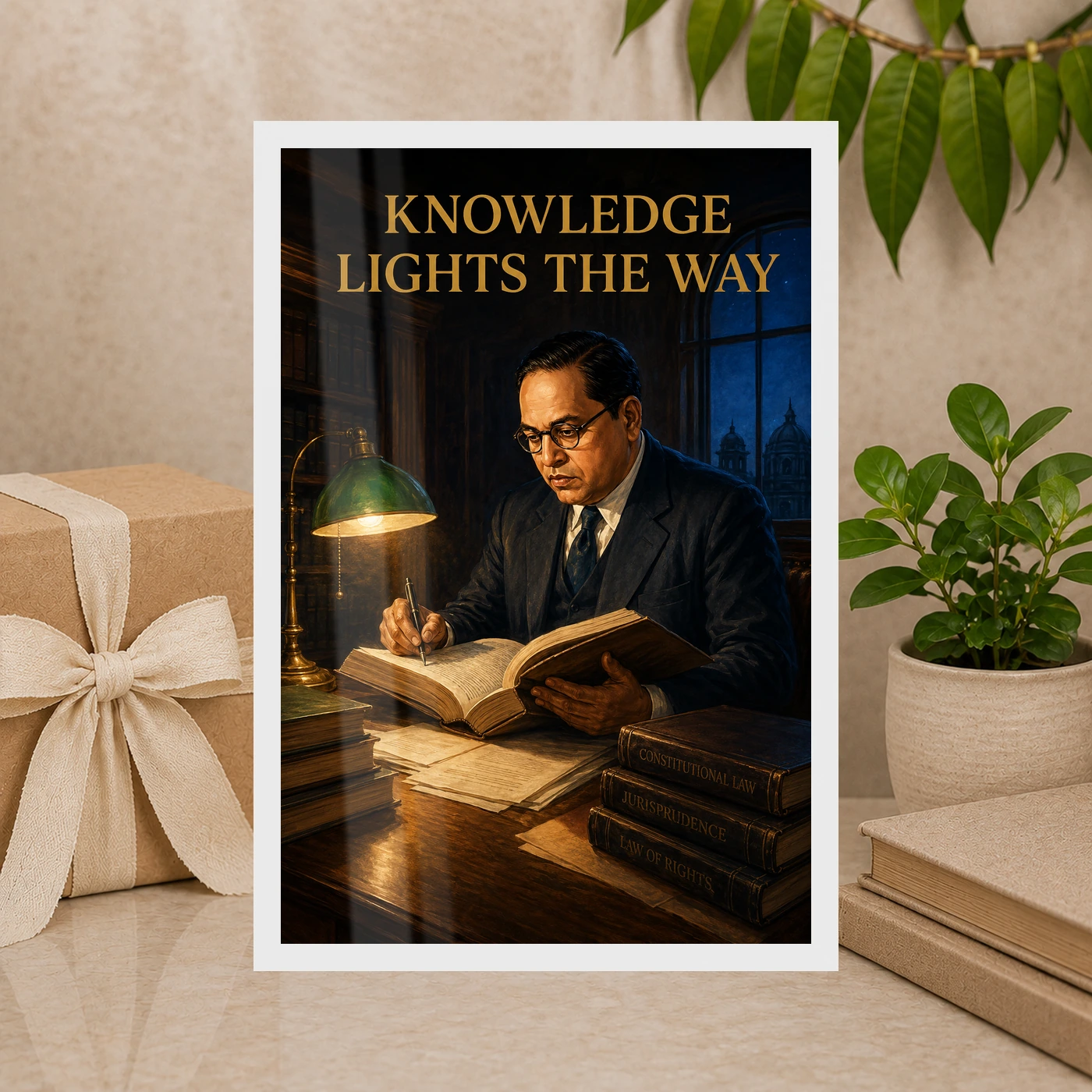 Dr. B. R. Ambedkar Knowledge Law Study Photo Frame, view 10