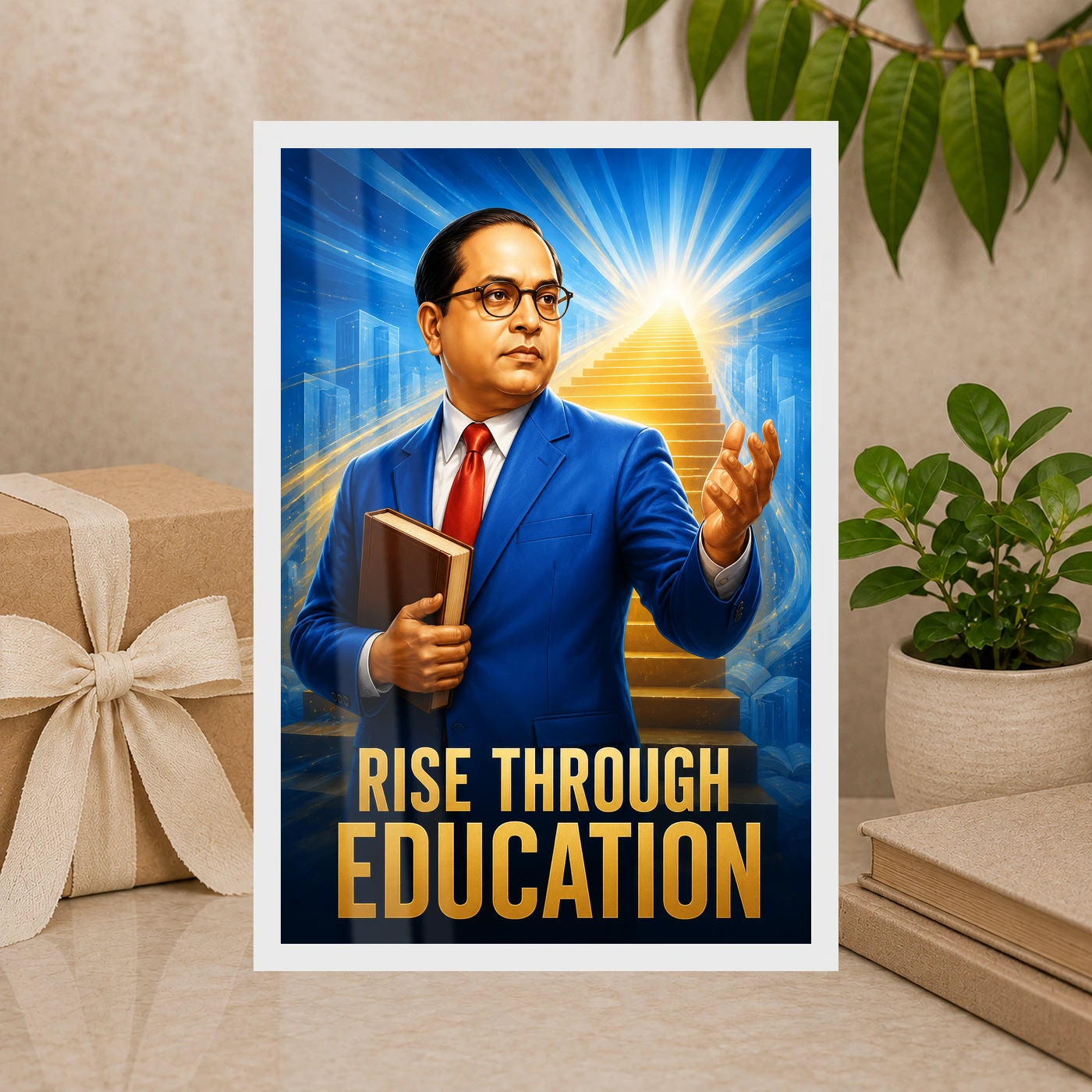 Dr. B. R. Ambedkar Rise Through Education Photo Frame, view 10