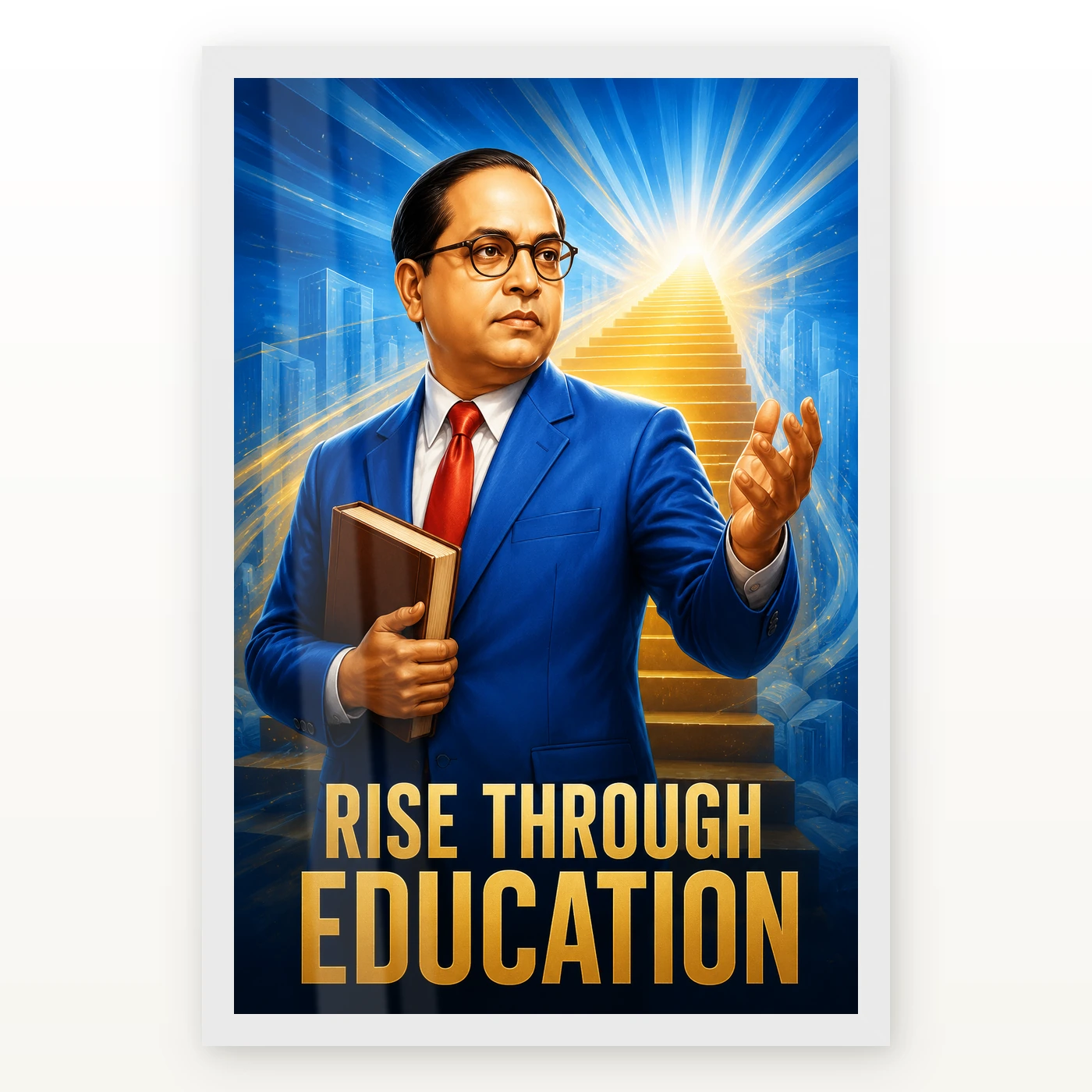Dr. B. R. Ambedkar Rise Through Education Photo Frame, view 2