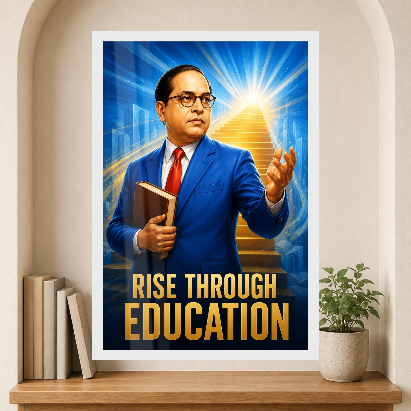 Dr. B. R. Ambedkar Rise Through Education Photo Frame, view 6