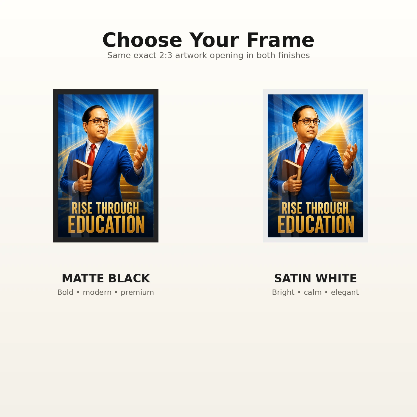 Dr. B. R. Ambedkar Rise Through Education Photo Frame, view 7