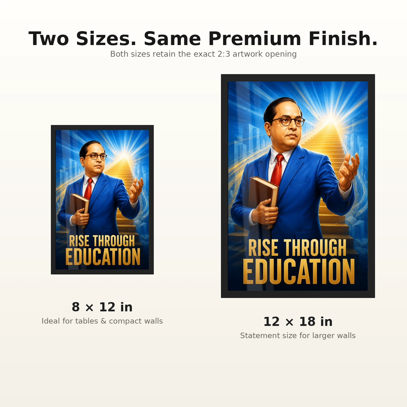 Dr. B. R. Ambedkar Rise Through Education Photo Frame, view 8