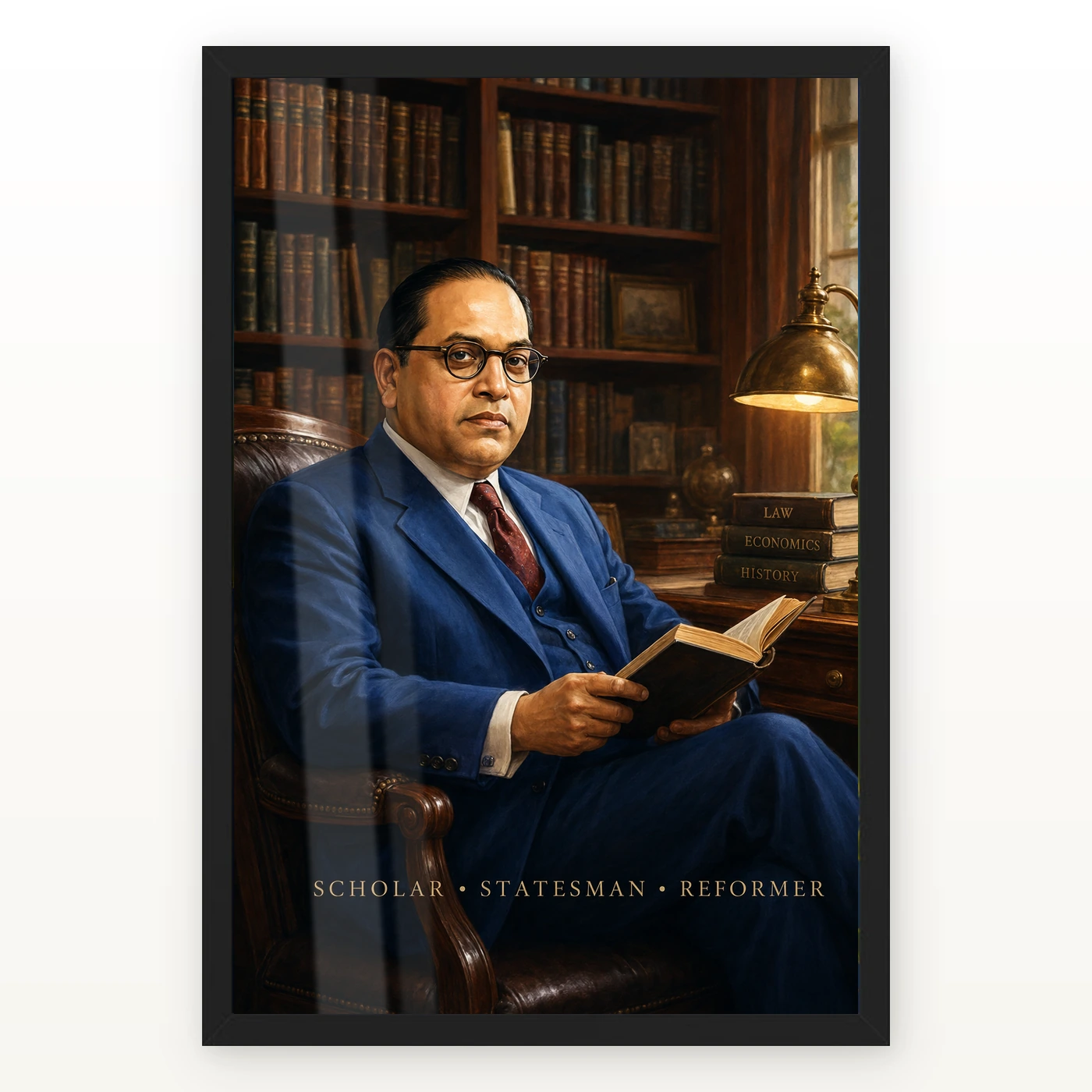 Dr. B. R. Ambedkar Scholar Statesman Library Photo Frame